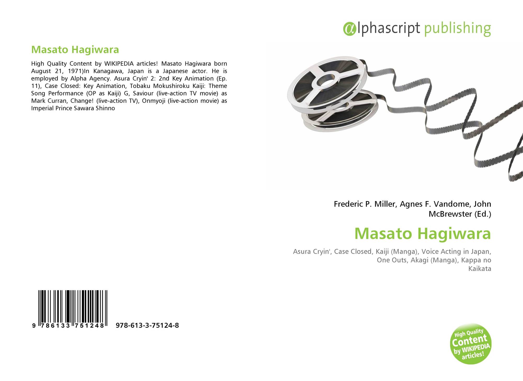 Masato Hagiwara 978 613 3 8 x