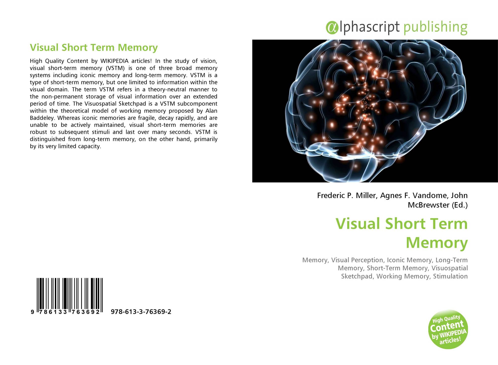Visual Short Term Memory