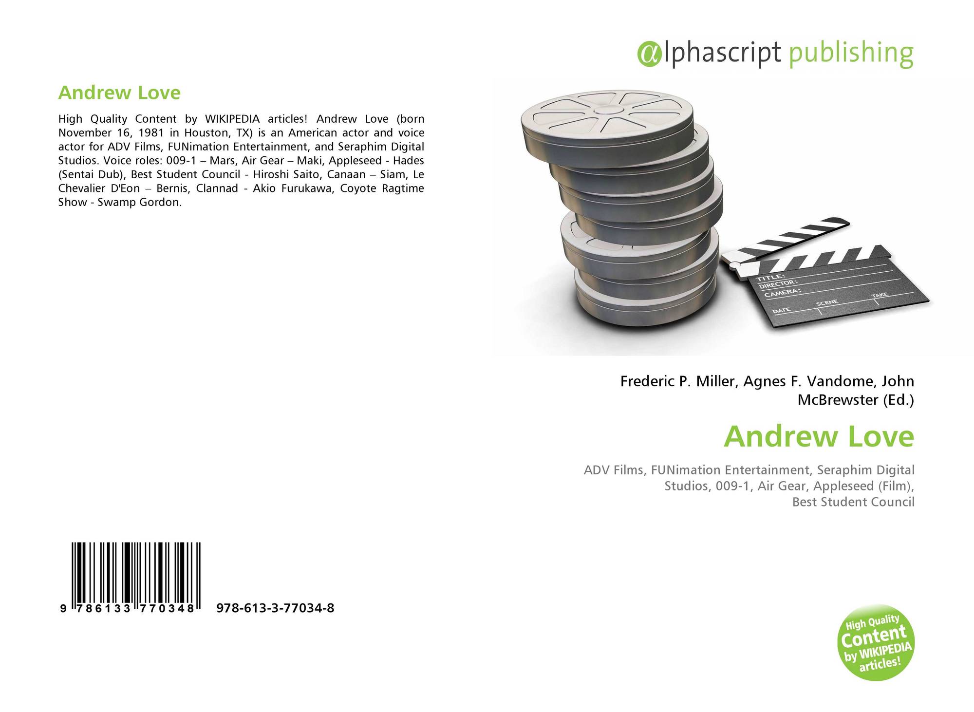 andrew love 978 613 3 77034 8 6133770341 9786133770348 morebooks