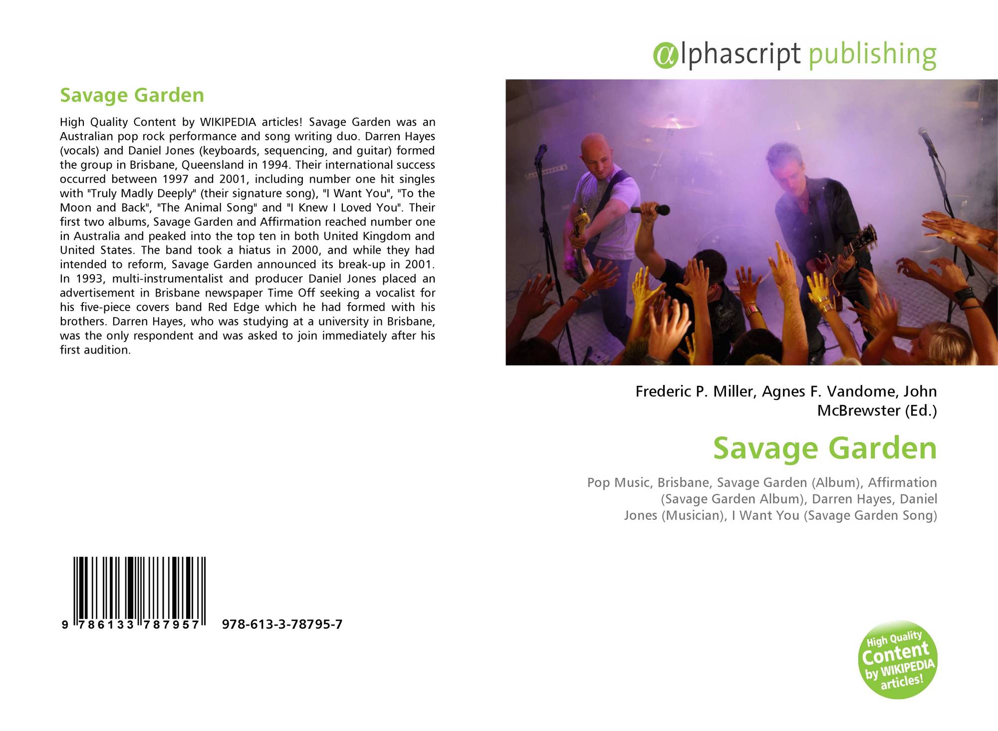 Savage Garden 978 613 3 7