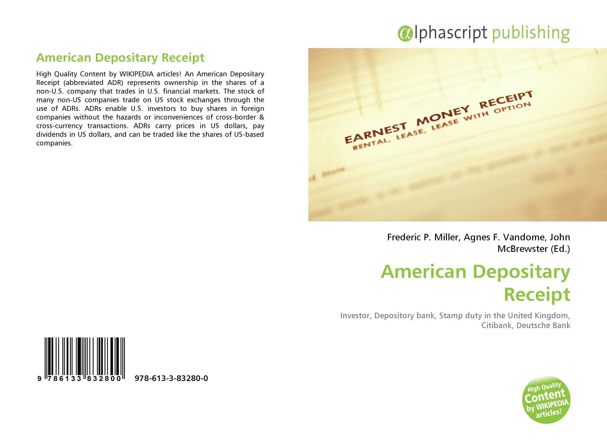 American Depositary Receipt 978 613 3 280 0