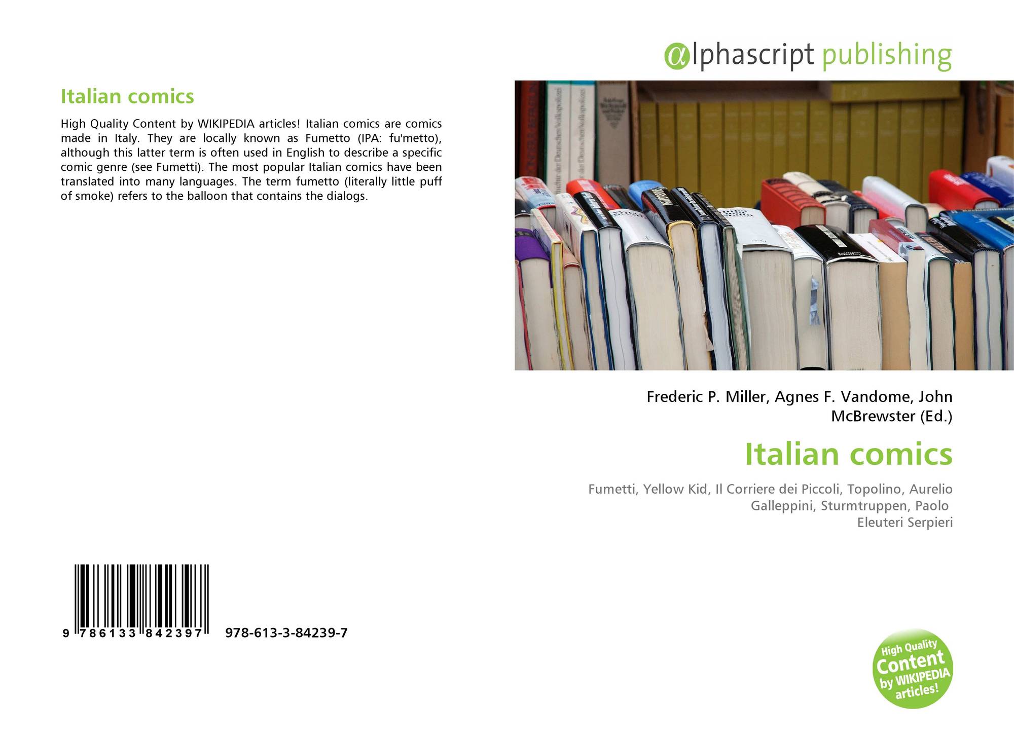Italian Comics 978 613 3 7