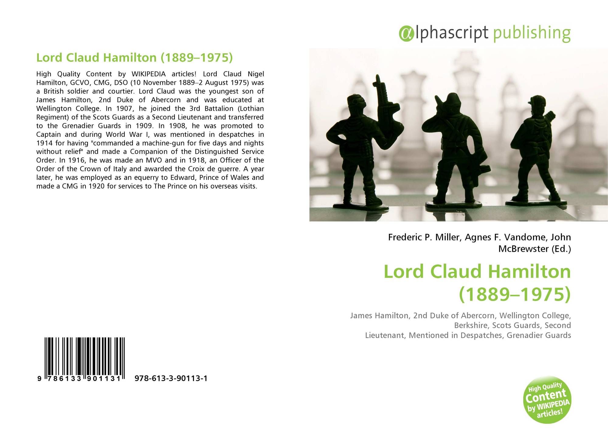 Lord Claud Hamilton (18891975), 9786133901131, 6133901136
