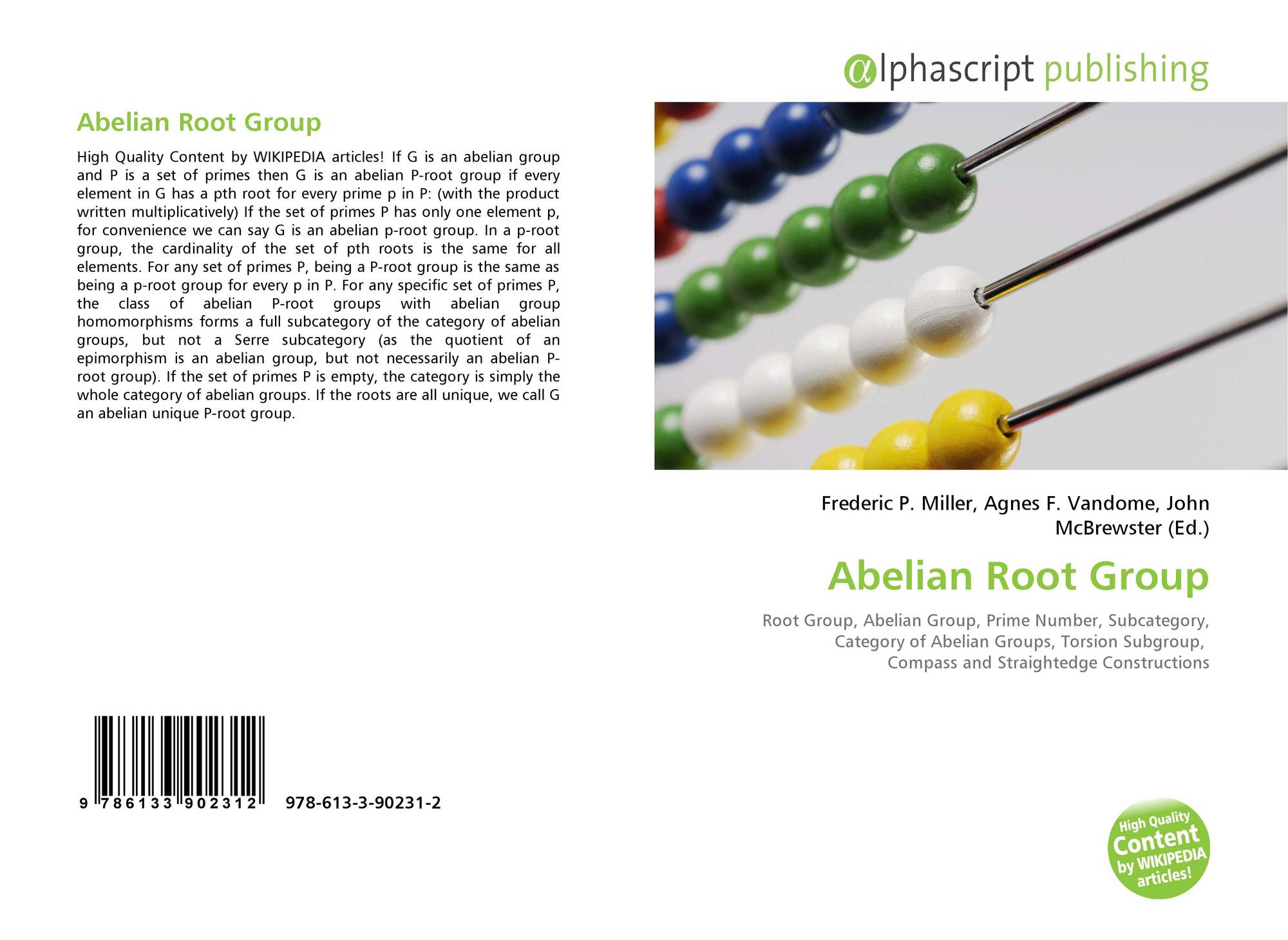 Abelian Root Group 978 613 3 90231 2 6133902310 9786133902312 - 