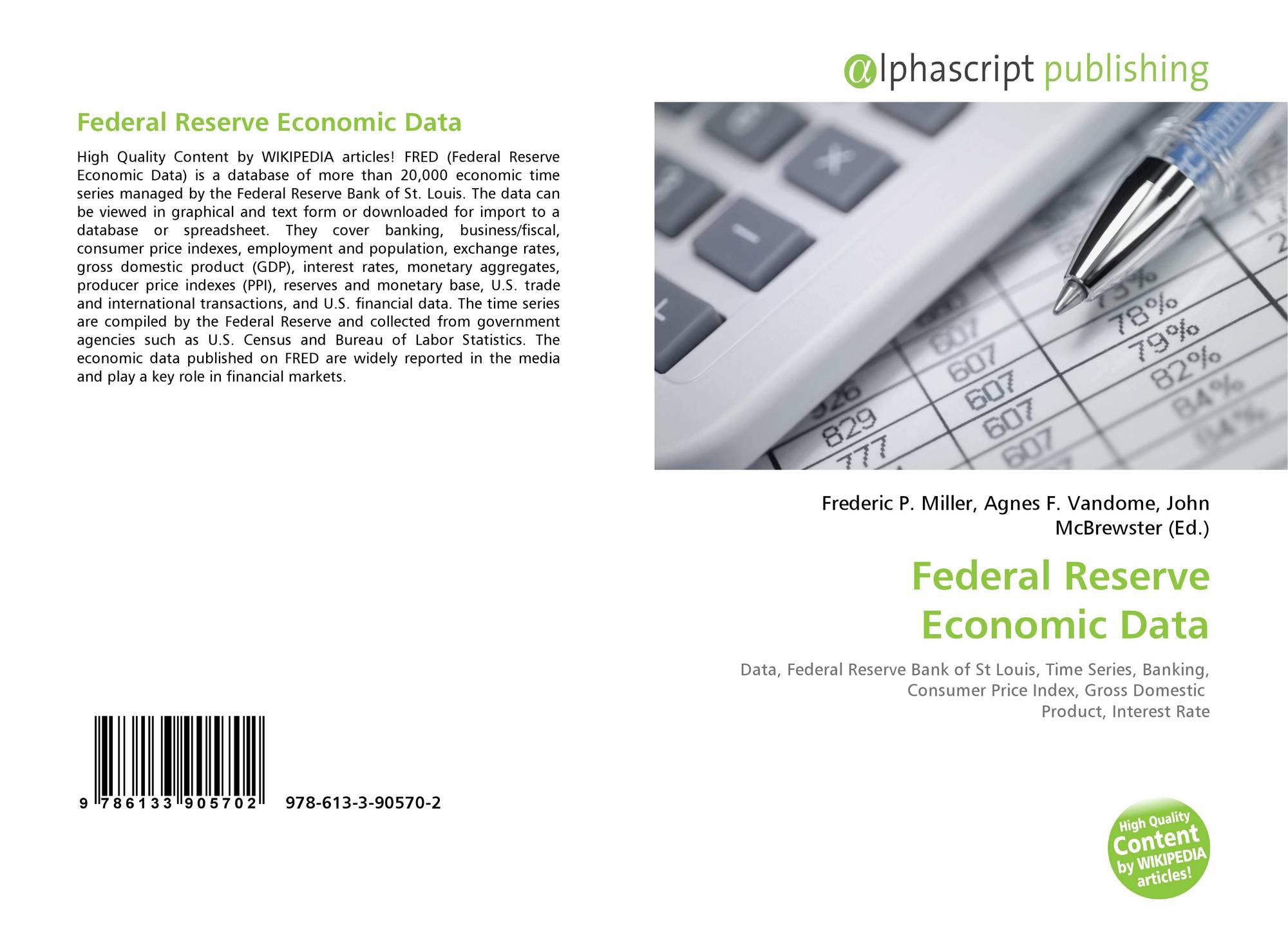 Federal Reserve Economic Data 978 613 3 90570 2 6133905700 9786133905702 Federal reserve economic data 978 613 3 90570 2 6133905700 9786133905702
