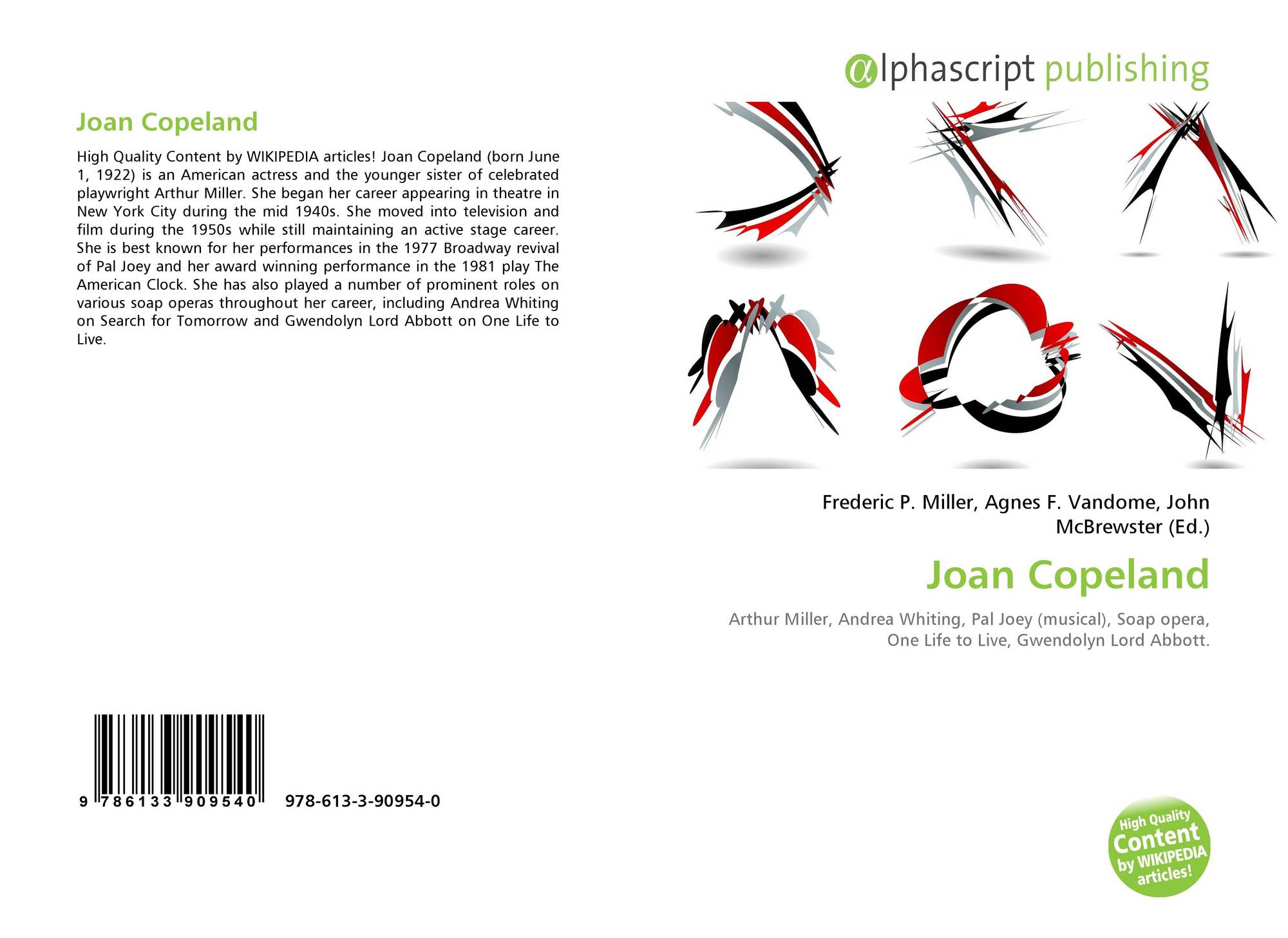 Joan Copeland 978 613 3 0