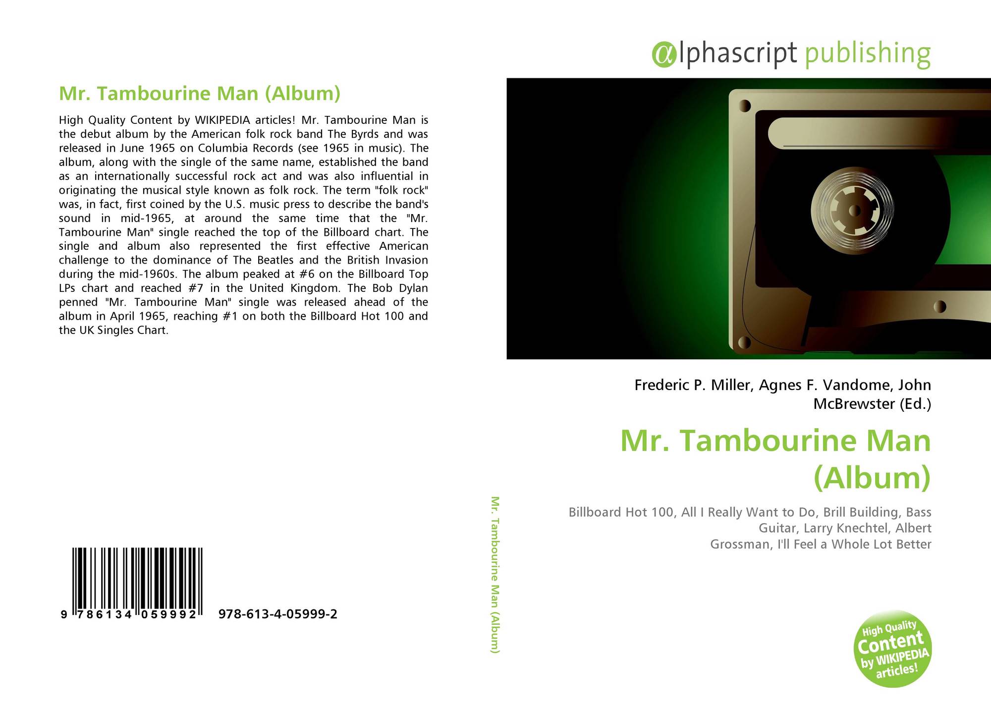 Mr Tambourine Man Album 978 613 4 2