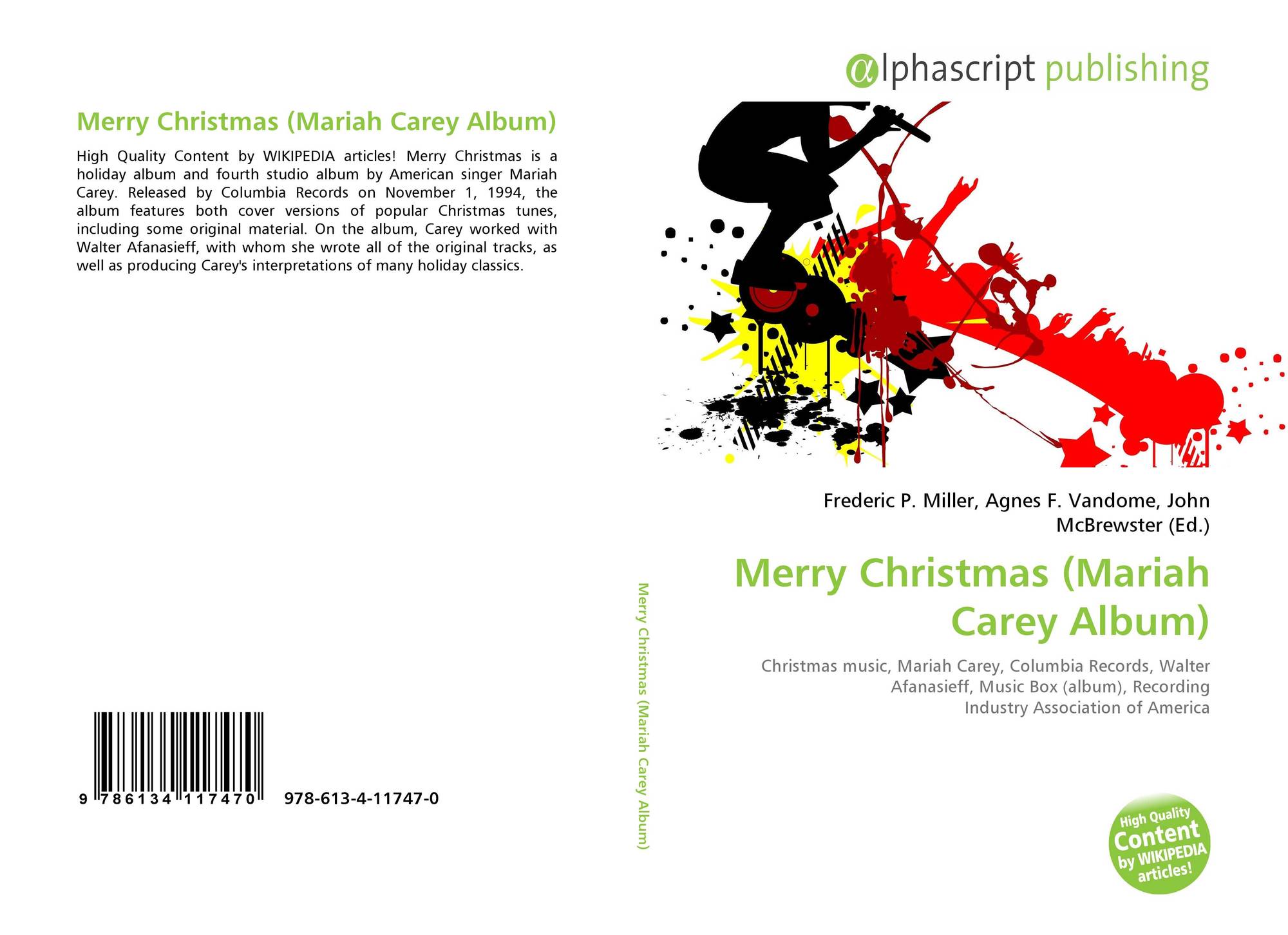 Merry Christmas Mariah Carey Album 978 613 4 11747 0
