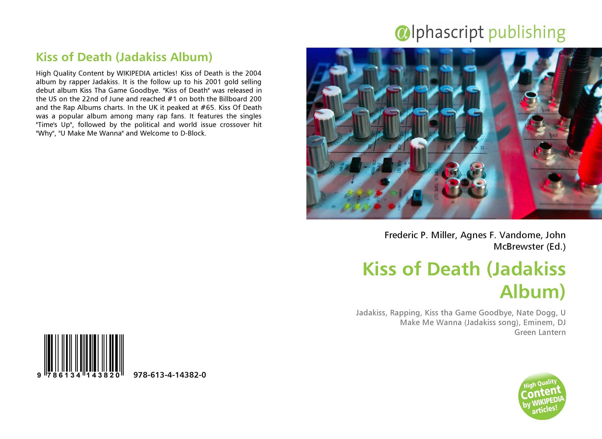 Kiss Of Death Jadakiss Album 978 613 4 14382 0 6134143820 9786134143820