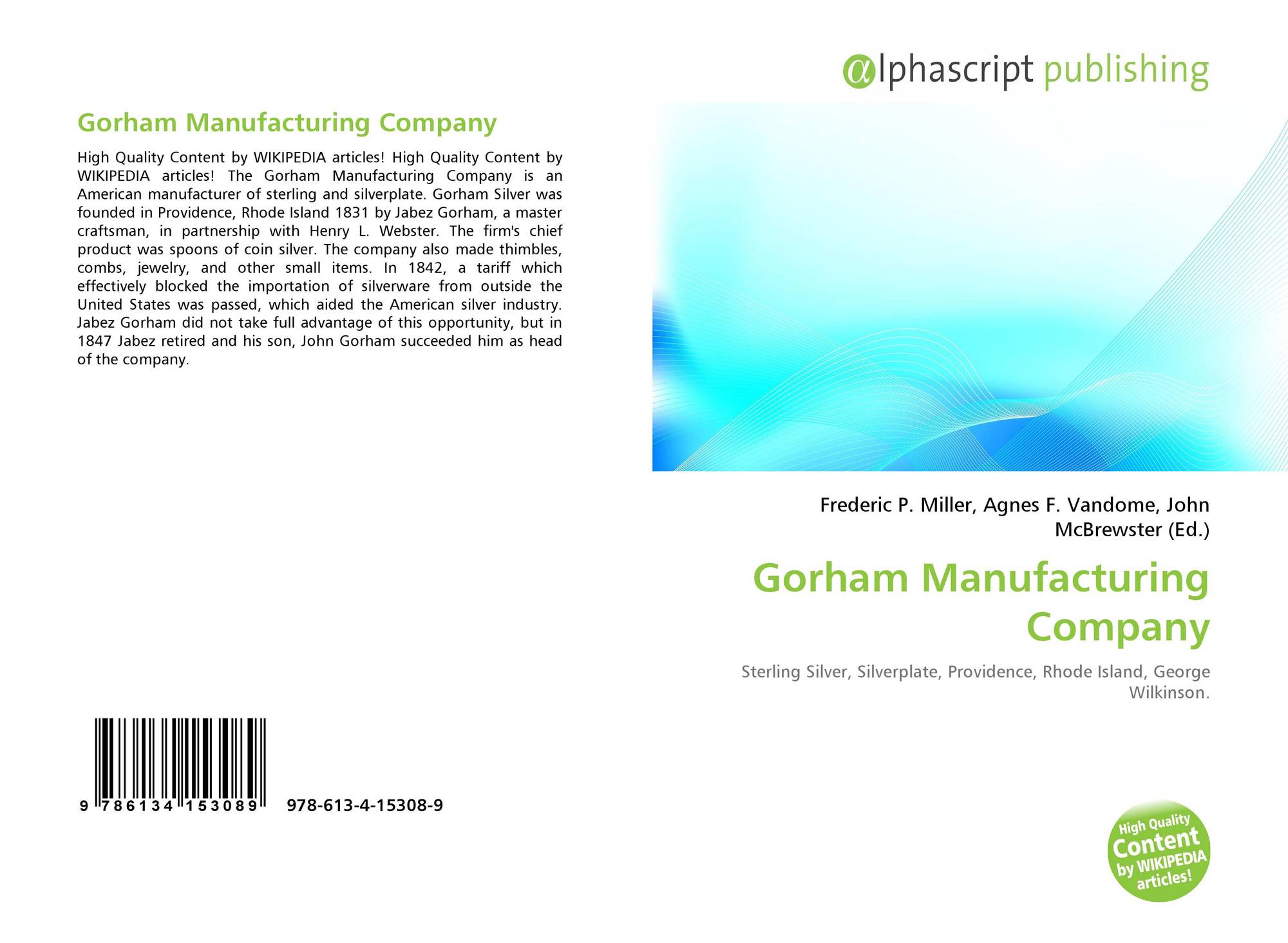 Gorham Manufacturing Company Rhode Island Gorham Manufacturing Company Rhode Island