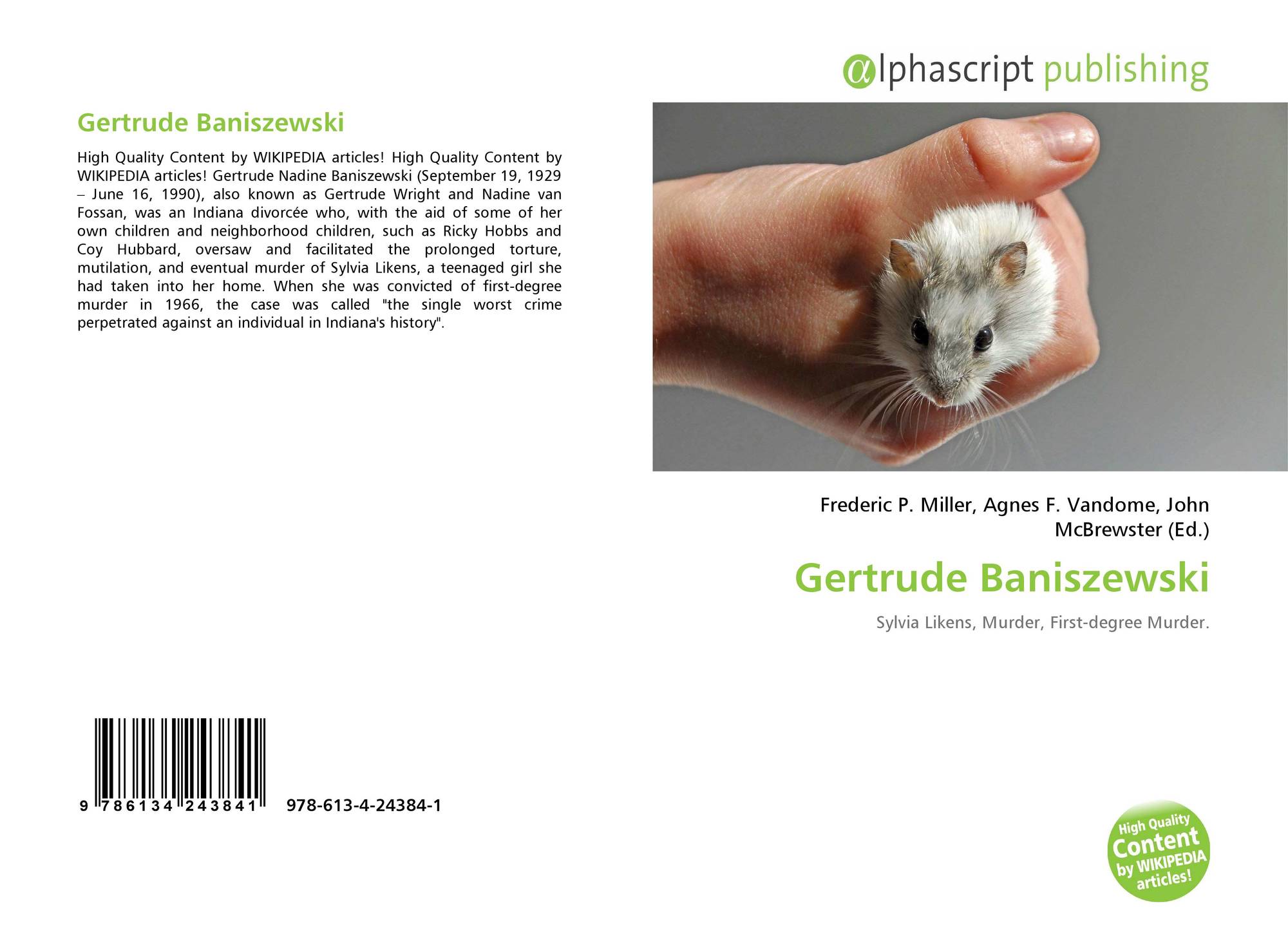 Gertrude Baniszewski 978 613 4 1