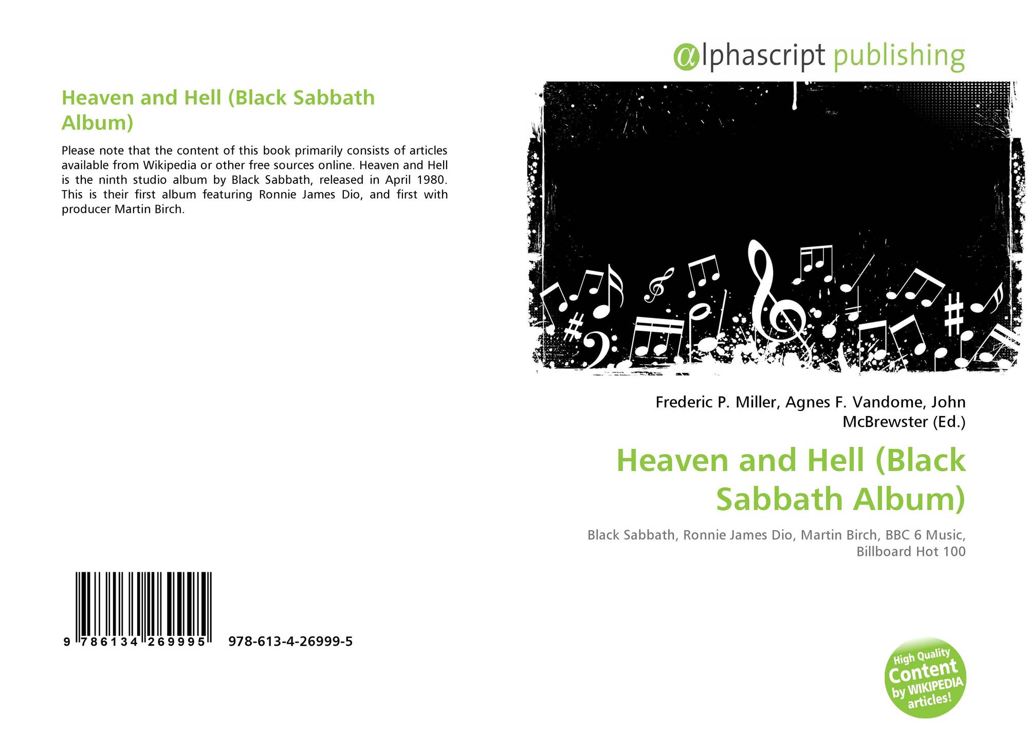 Heaven And Hell Black Sabbath Album 978 613 4 26999 5 6134269999 9786134269995