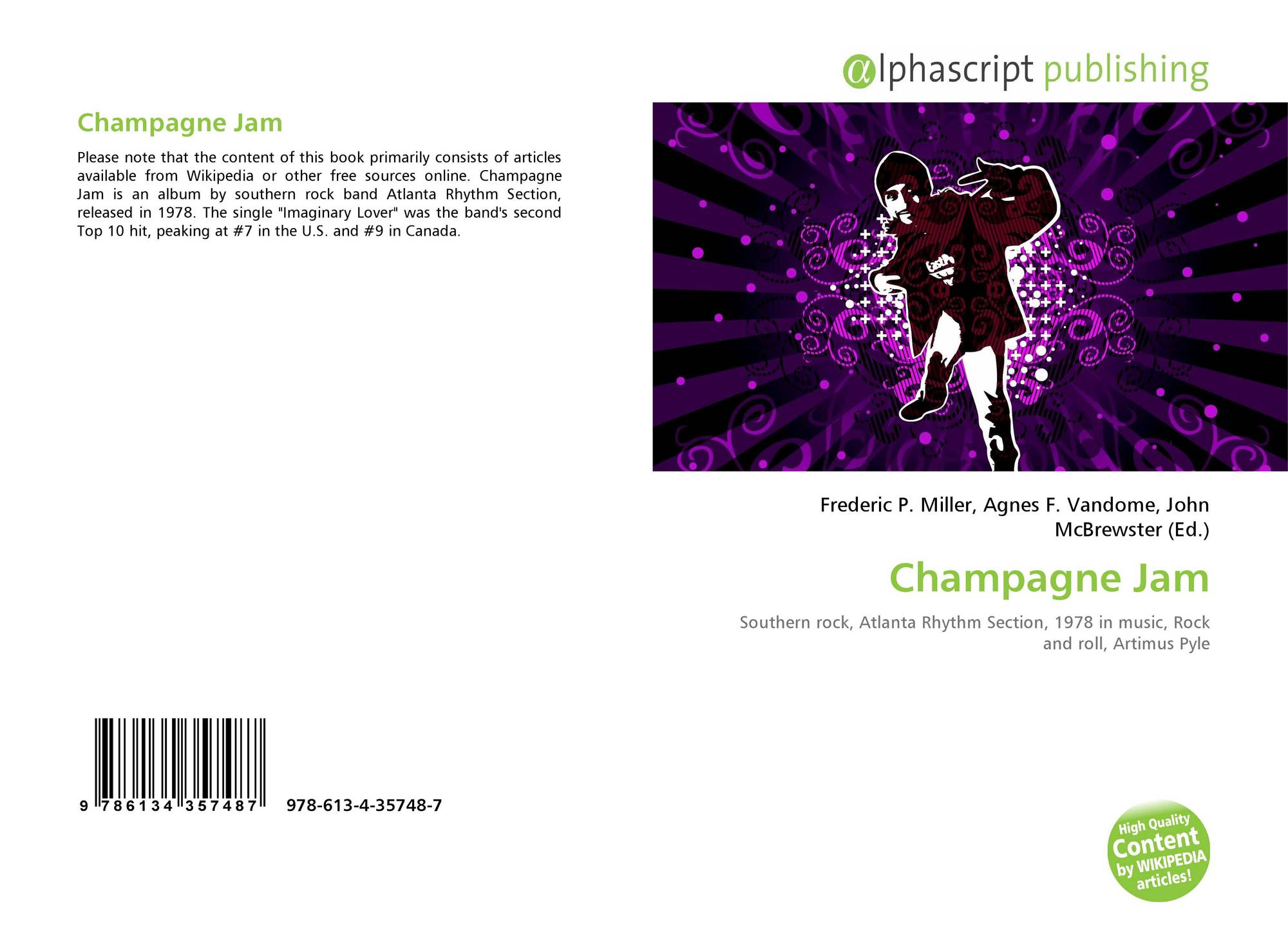 Champagne Jam 978 613 4 35748 7 6134357480 9786134357487 Amazon's choice recommends highly rated and no description available no track information available media type: morebooks