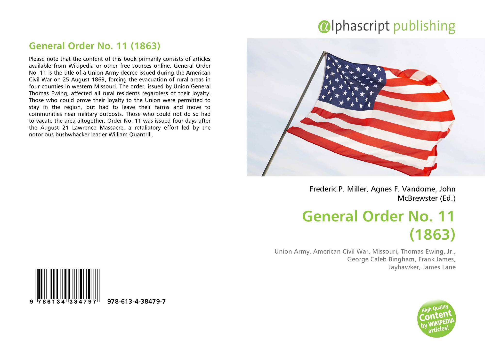 General Order No. 11 (1863), 9786134384797, 6134384798 ,9786134384797