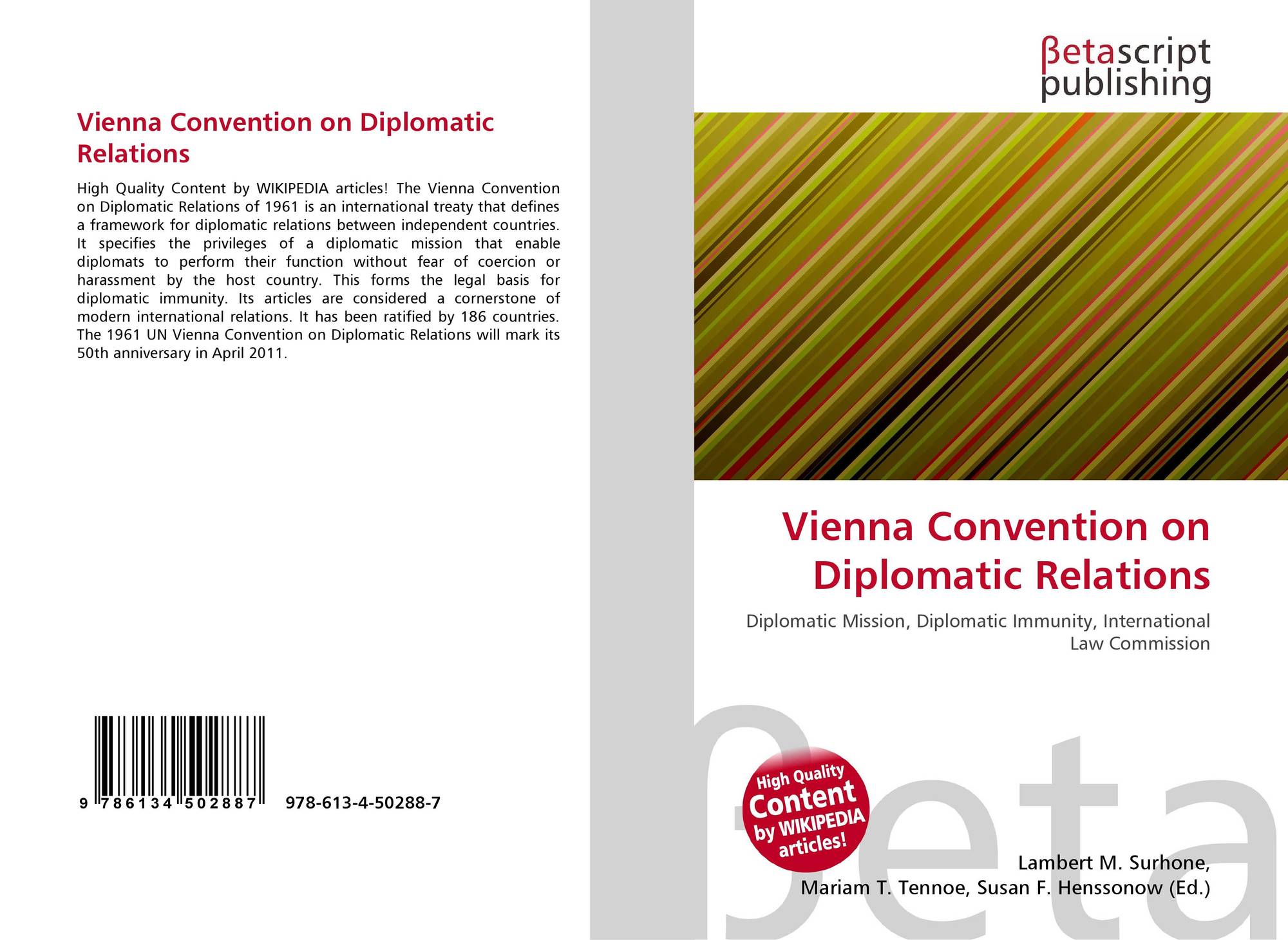 dissertations on vienna convention on diplomatic relations