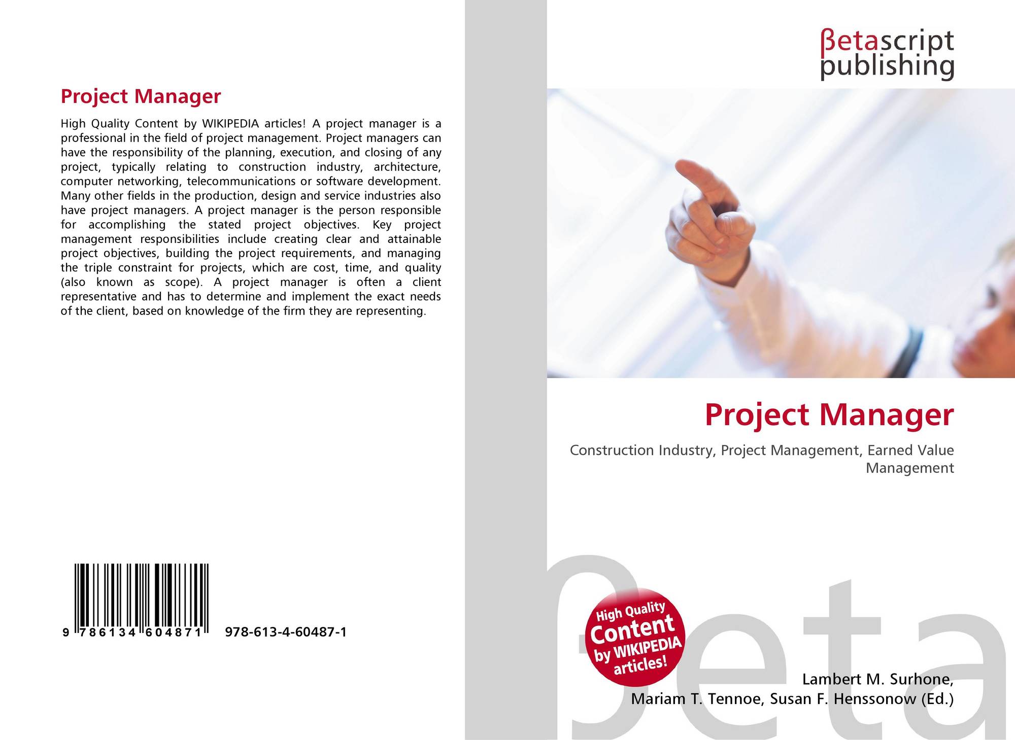 Project Manager, 978-613-4-60487-1, 6134604879 ,9786134604871