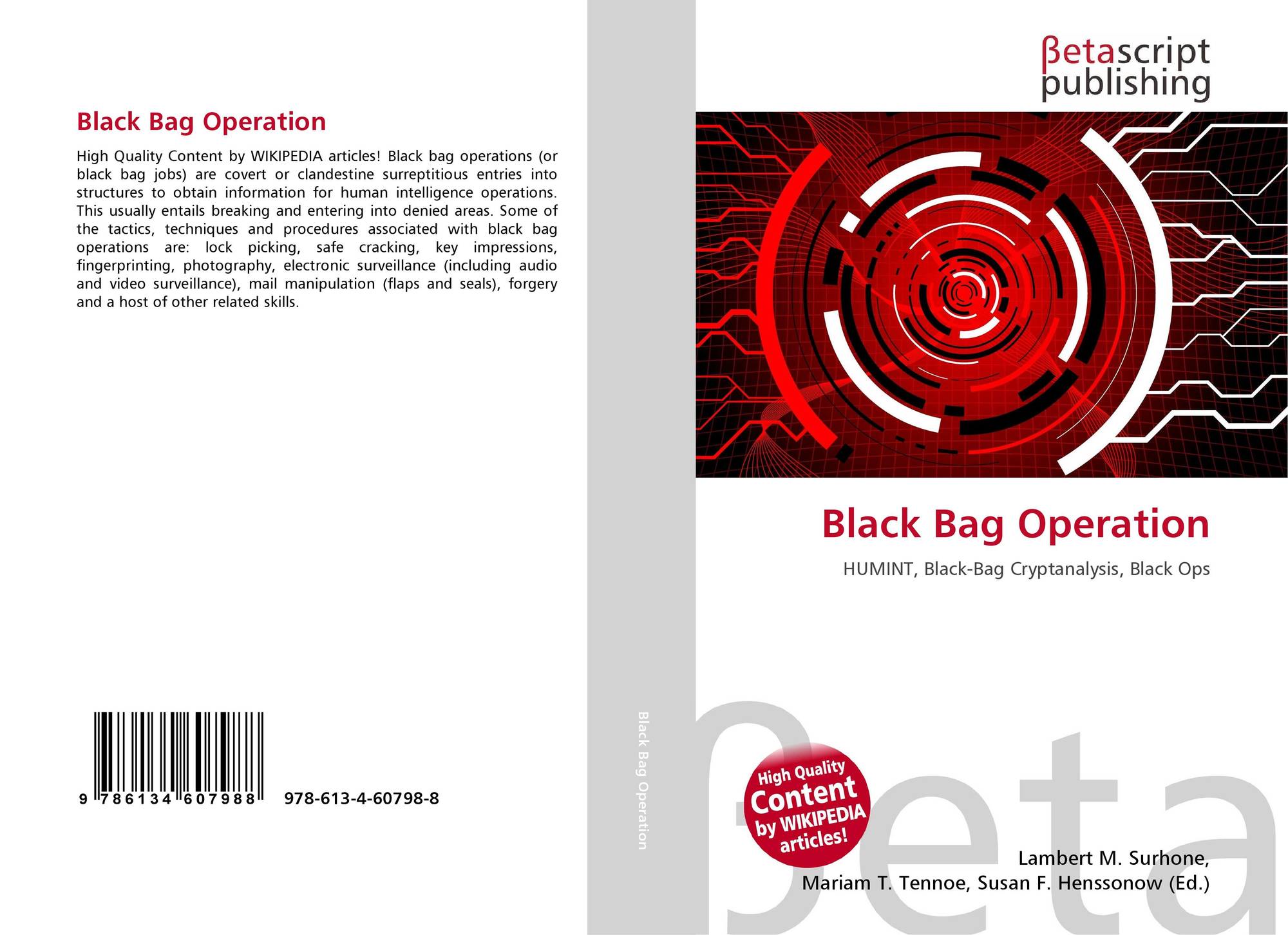 Black bag operation Clearance