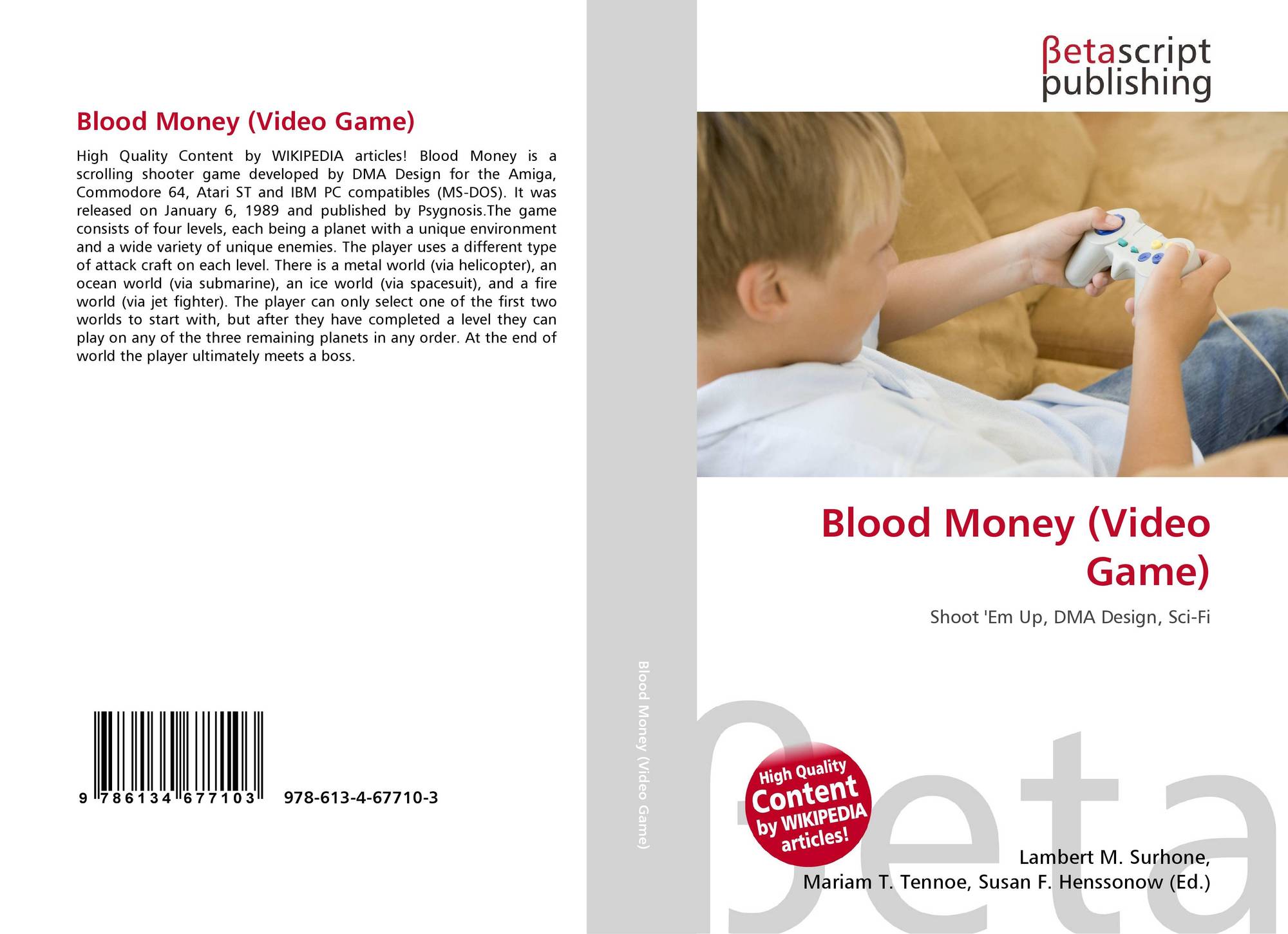 Blood Money Video Game 978 613 4 67710 3 6134677108 9786134677103 - bookcover of blood money video game 9786134677103