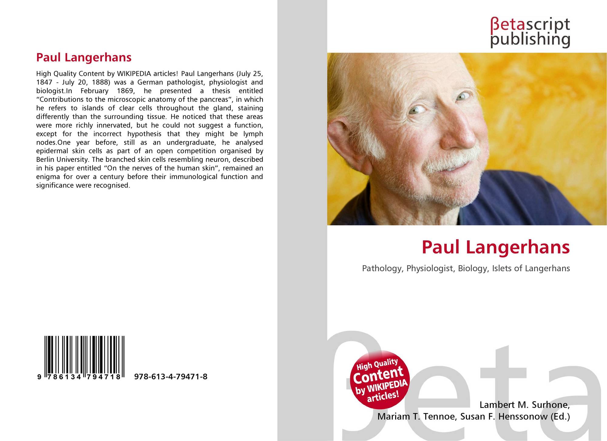 Paul Langerhans, 9786134794718, 6134794716 ,9786134794718