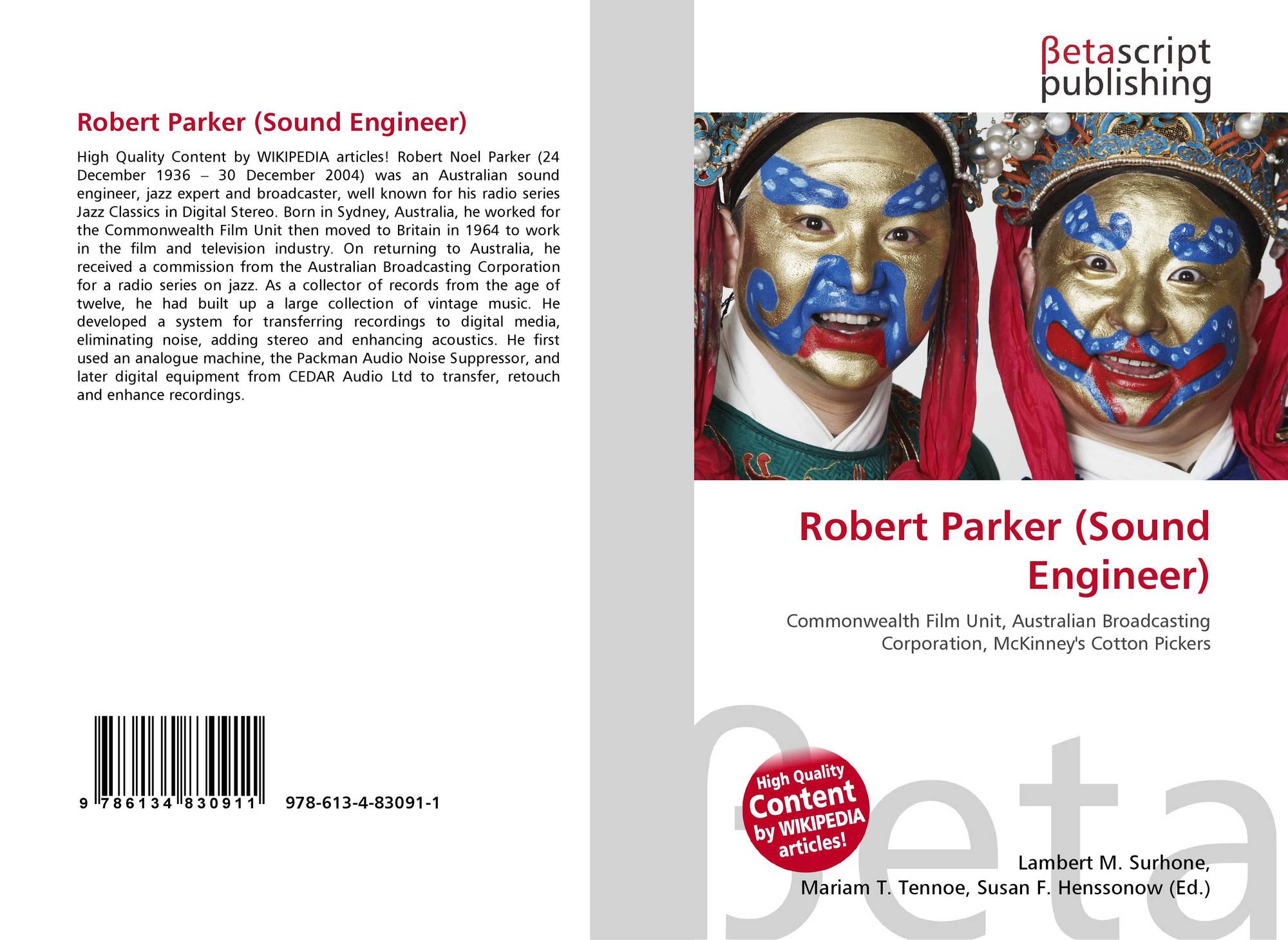 Robert Parker (Sound Engineer), 9786134830911, 6134830917