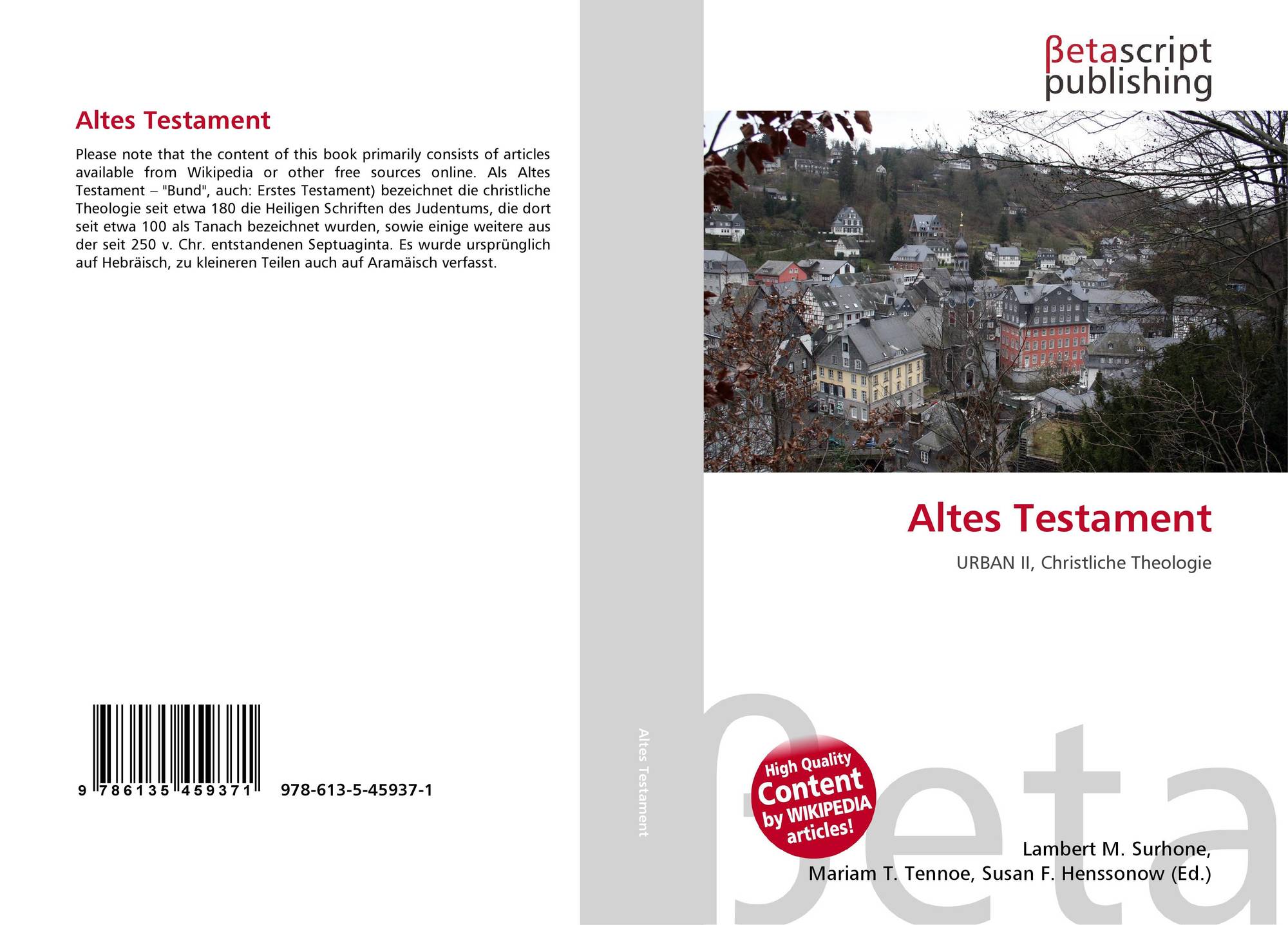 Altes Testament 978 613 5 45937 1 6135459376 9786135459371