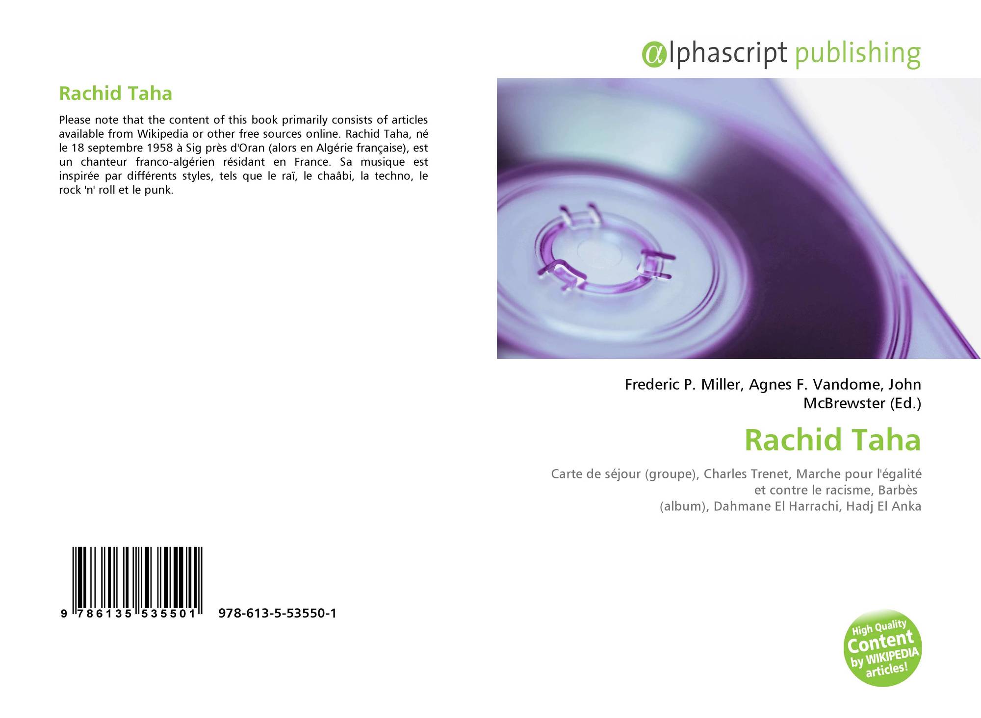 Bookcover of Rachid Taha