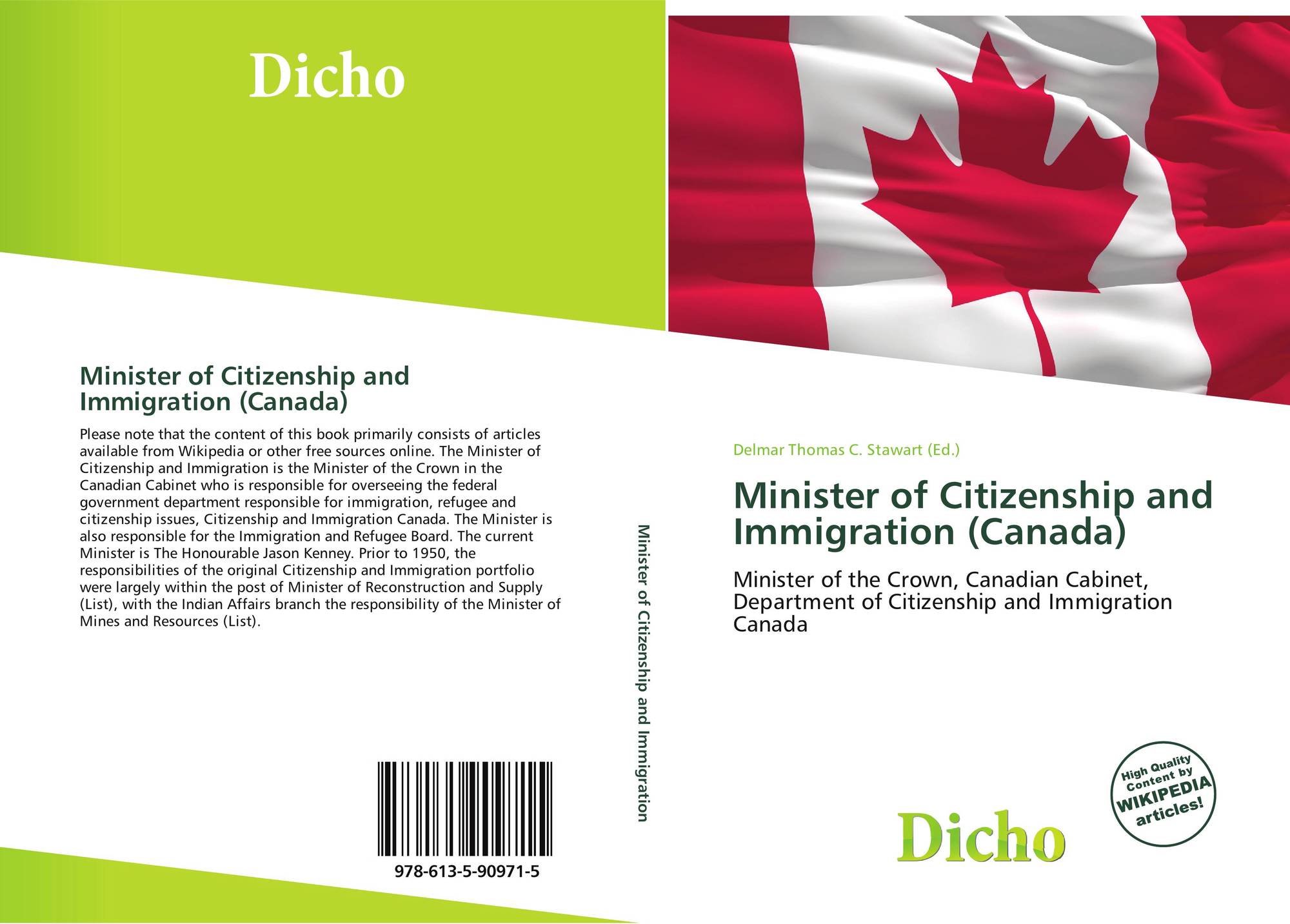 Minister Of Citizenship And Immigration Canada 978 613 5 90971