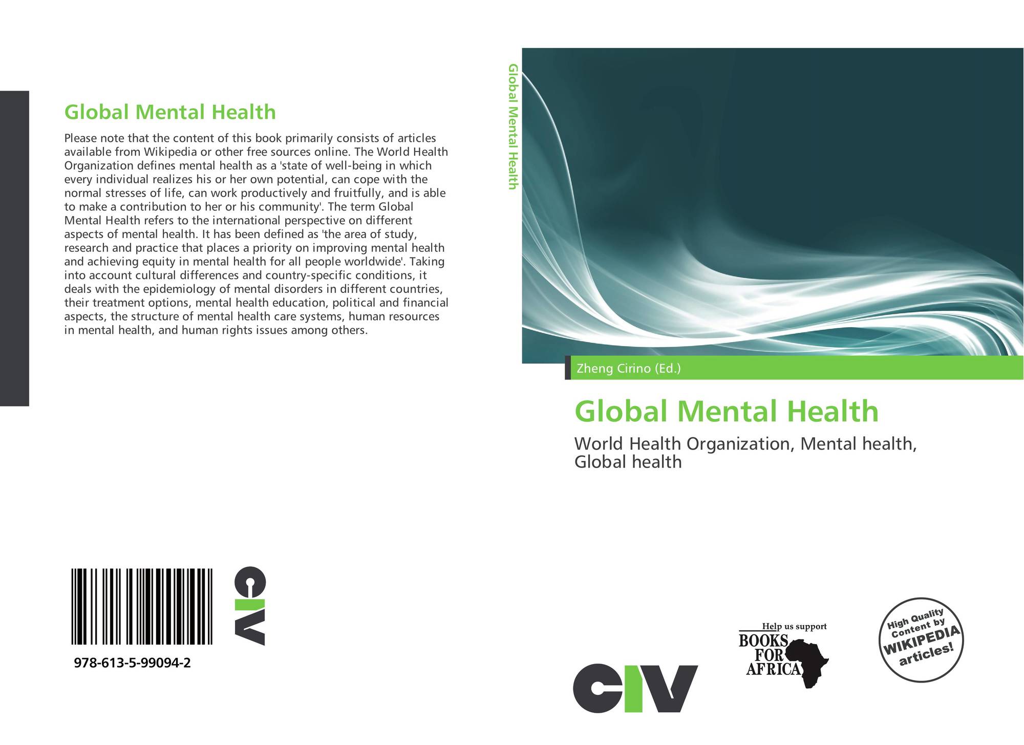 Global Mental Health, 978-613-5-99094-2, 6135990942 ,9786135990942