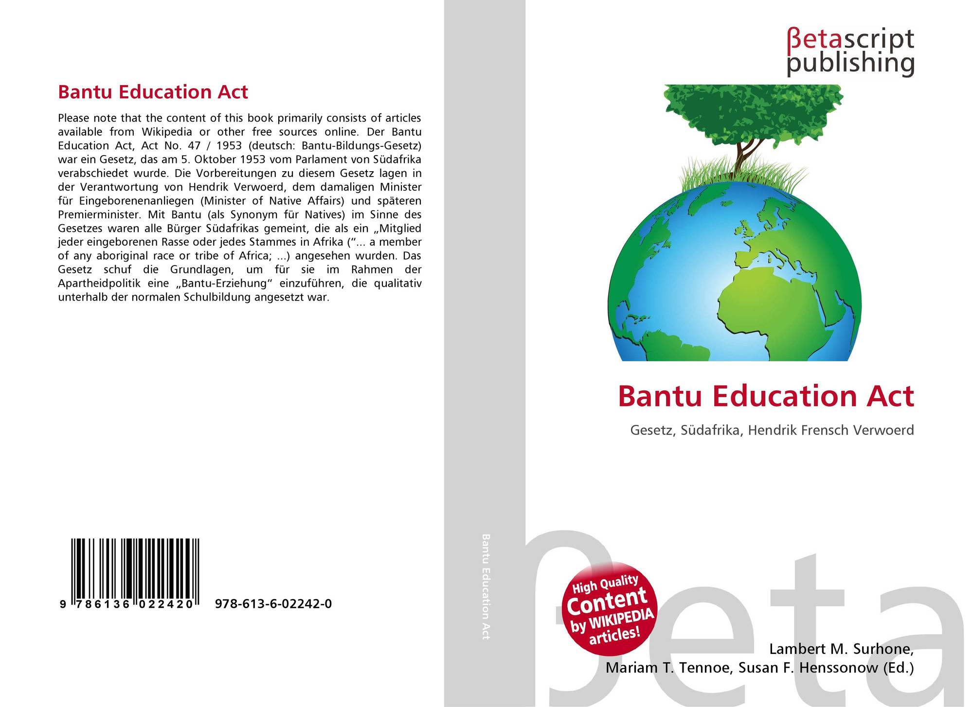 bibliography of bantu education act date accessed