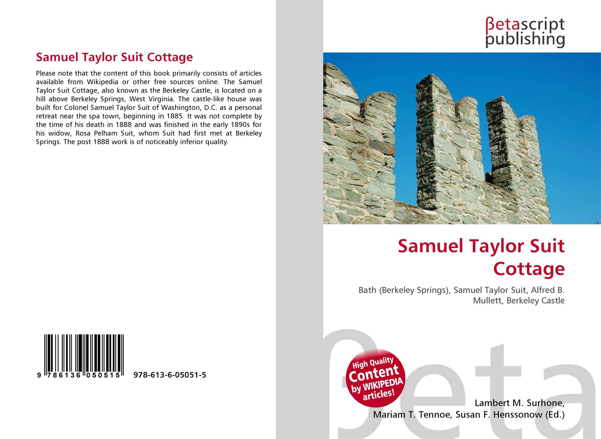 Samuel Taylor Suit Cottage 978 613 6 05051 5 613605051x