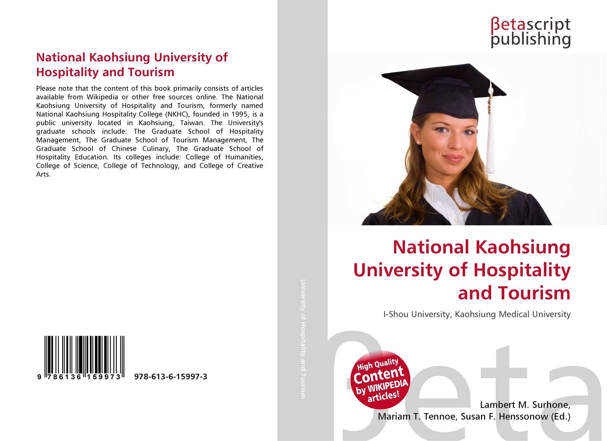 National Kaohsiung University Of Hospitality And Tourism 978 613 6 15997 3 613615997x 9786136159973