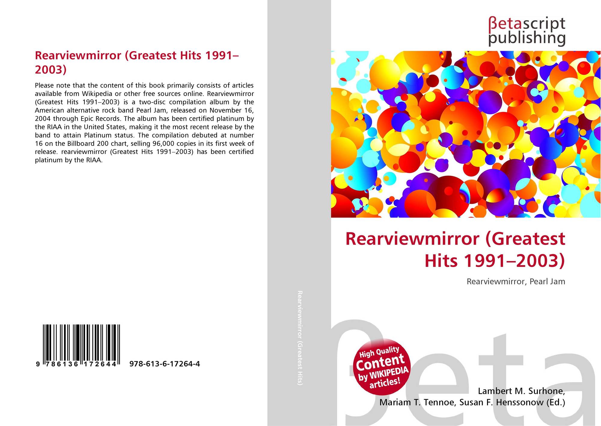 Greatest Hits 1991-2003 Rearviewmirror