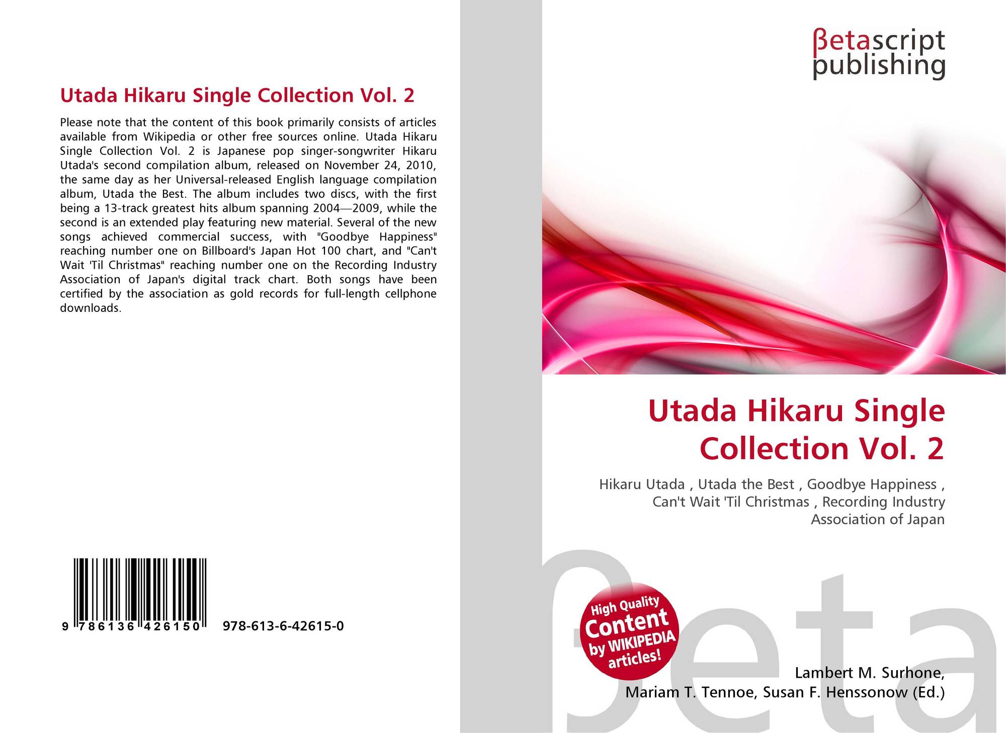 Utada Hikaru Single Collection Vol 2 978 613 6 0