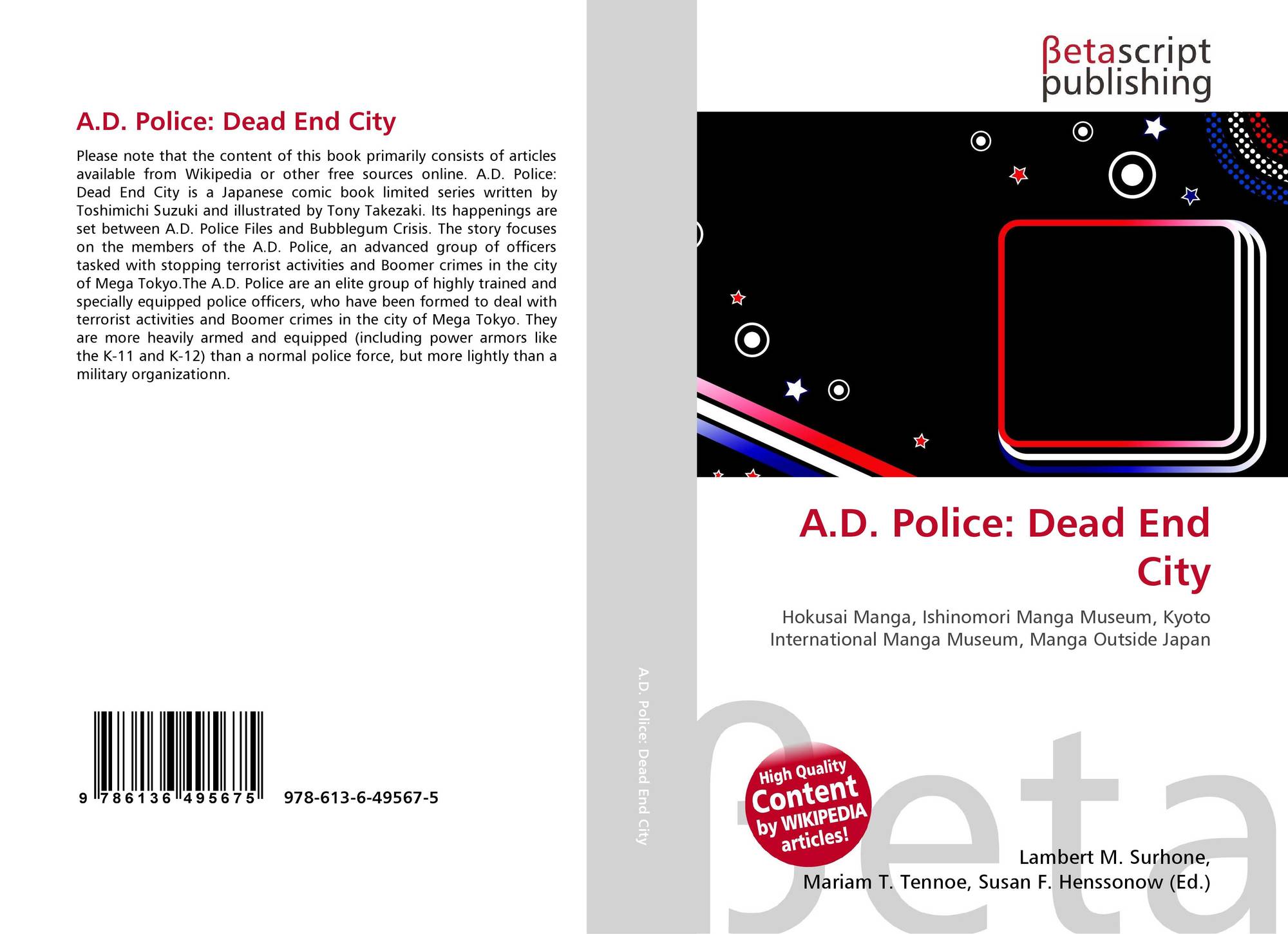 A D Police Dead End City 978 613 6 5