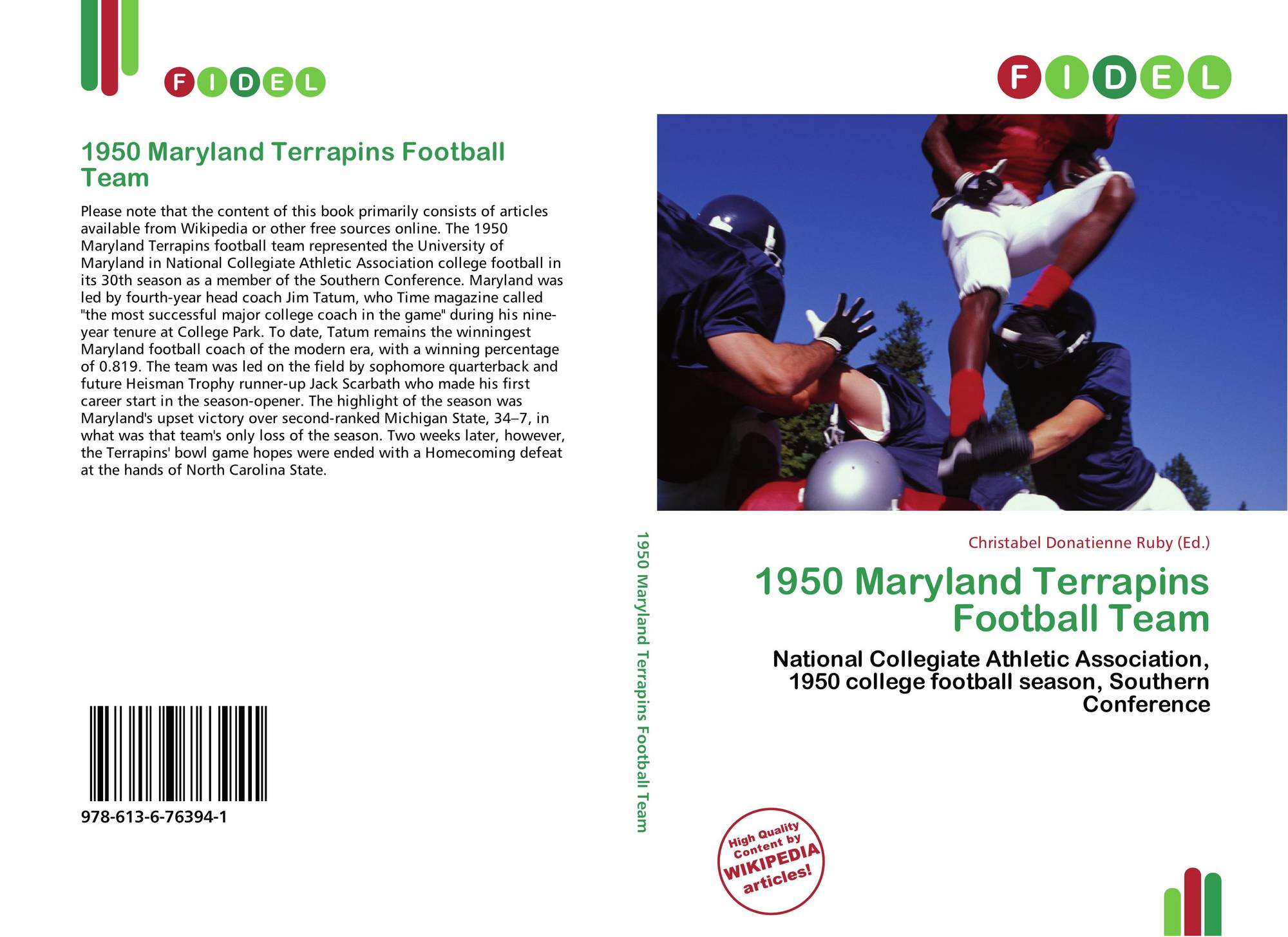 1950 Maryland Terrapins Football Team 978 613 6 76394 1