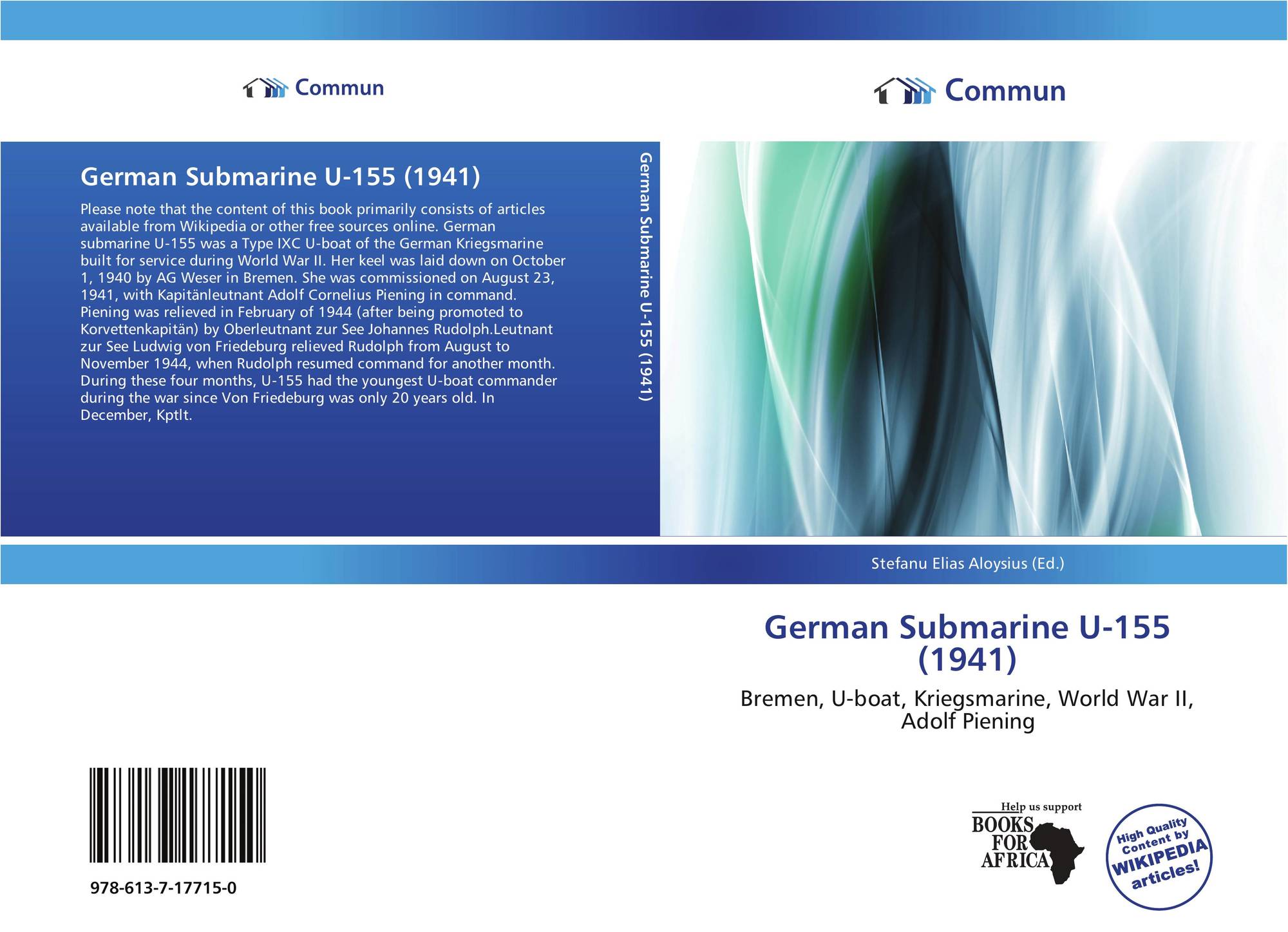 German Submarine U 155 1941 978 613 7 0