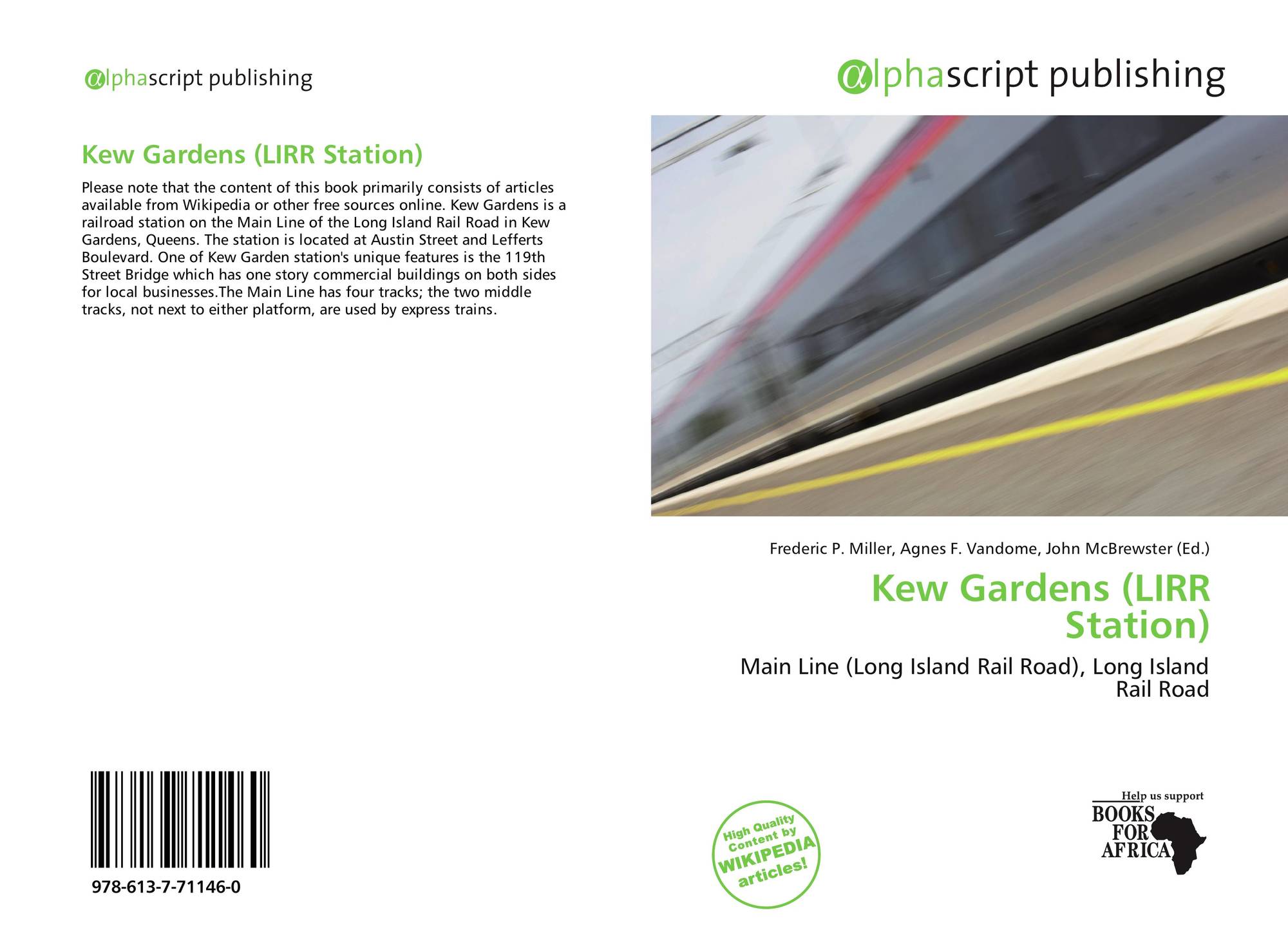 Kew Gardens Lirr Station 978 613 7 71146 0 6137711463