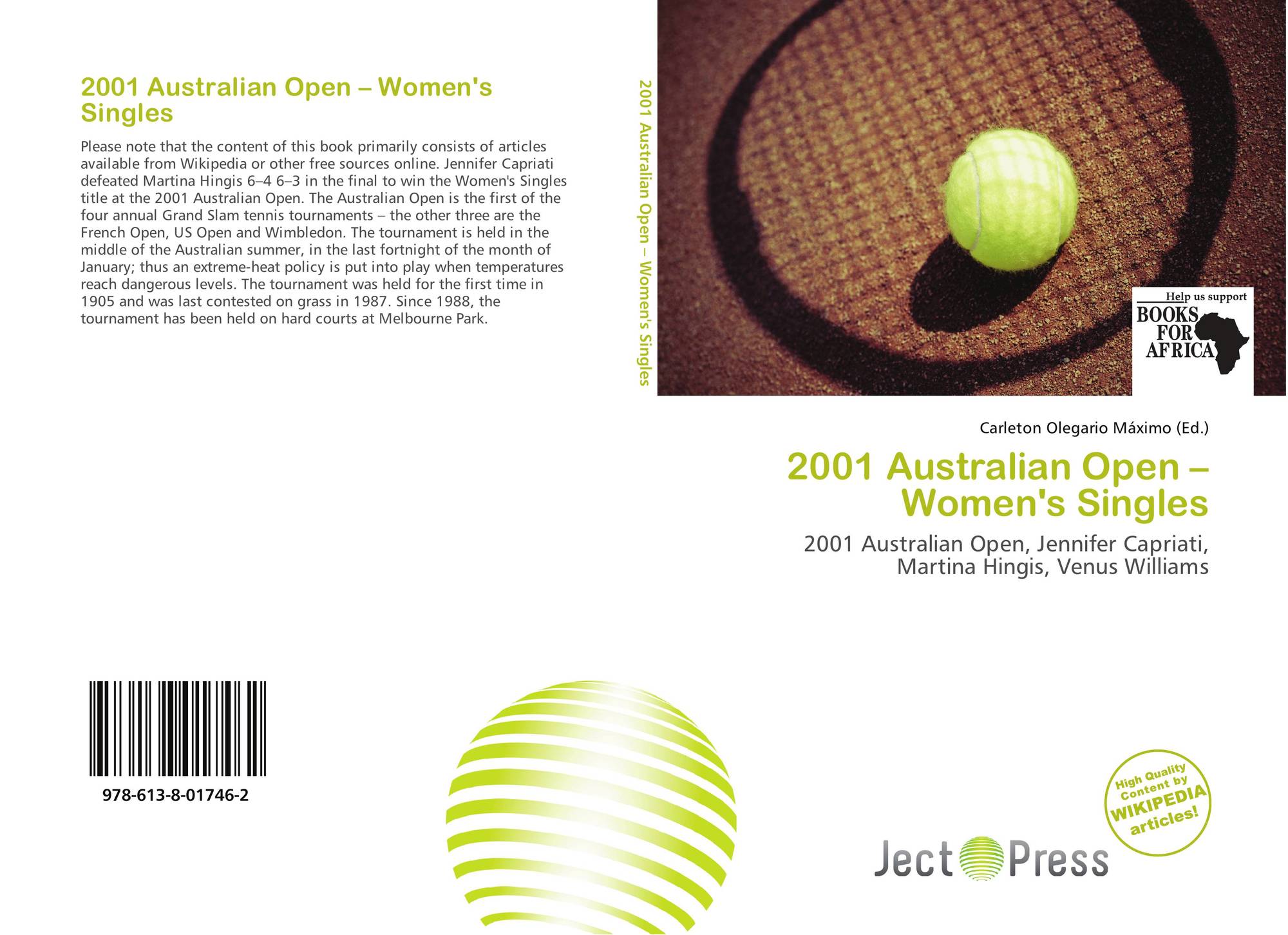 Open – Women's Singles, 978-613-8-01746-2, 6138017463 ,9786138017462