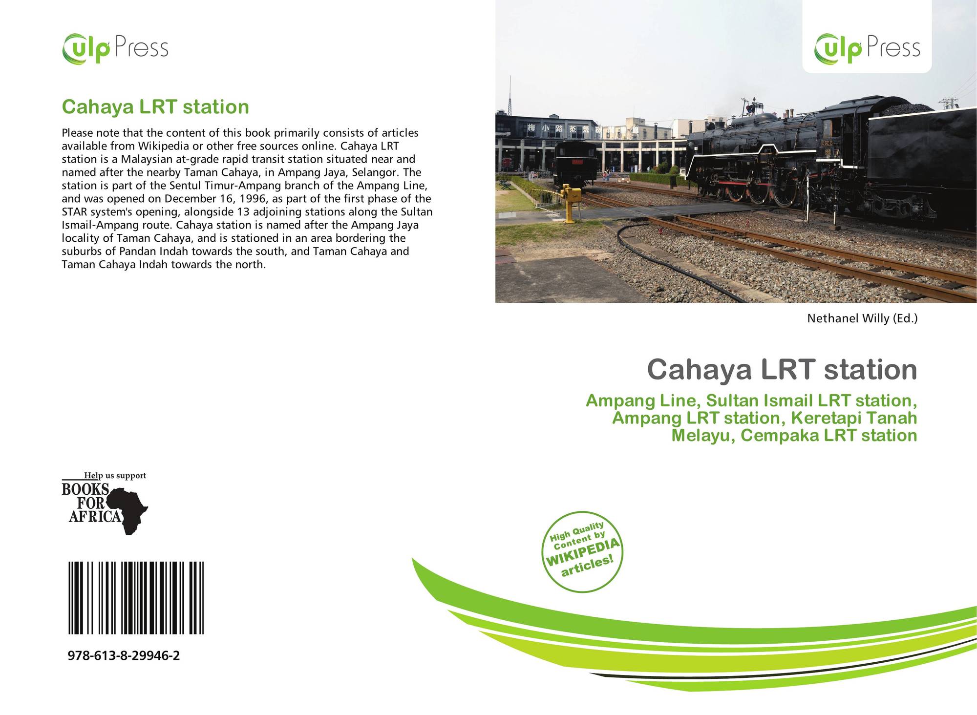 Cahaya Lrt Station 978 613 8 29946 2 6138299469 9786138299462