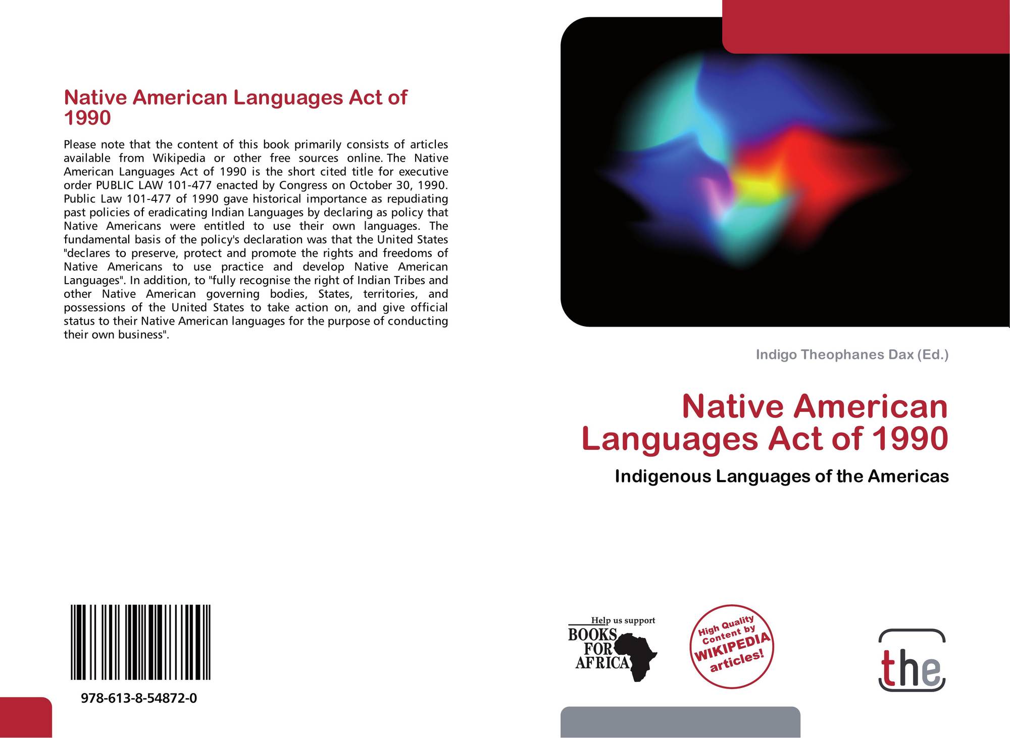 Native American Languages Act Of 1990