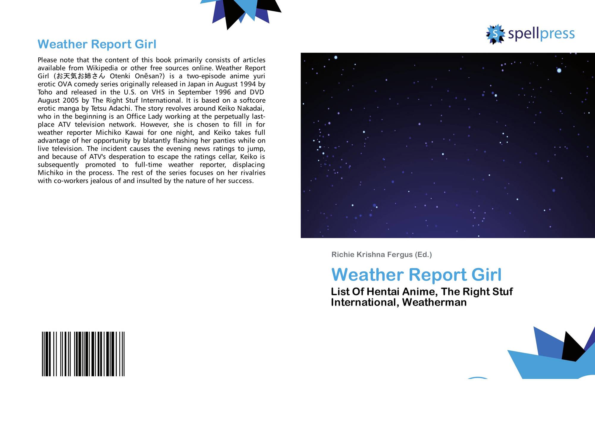 Weather Report girl. Japanese weather Report Lady.