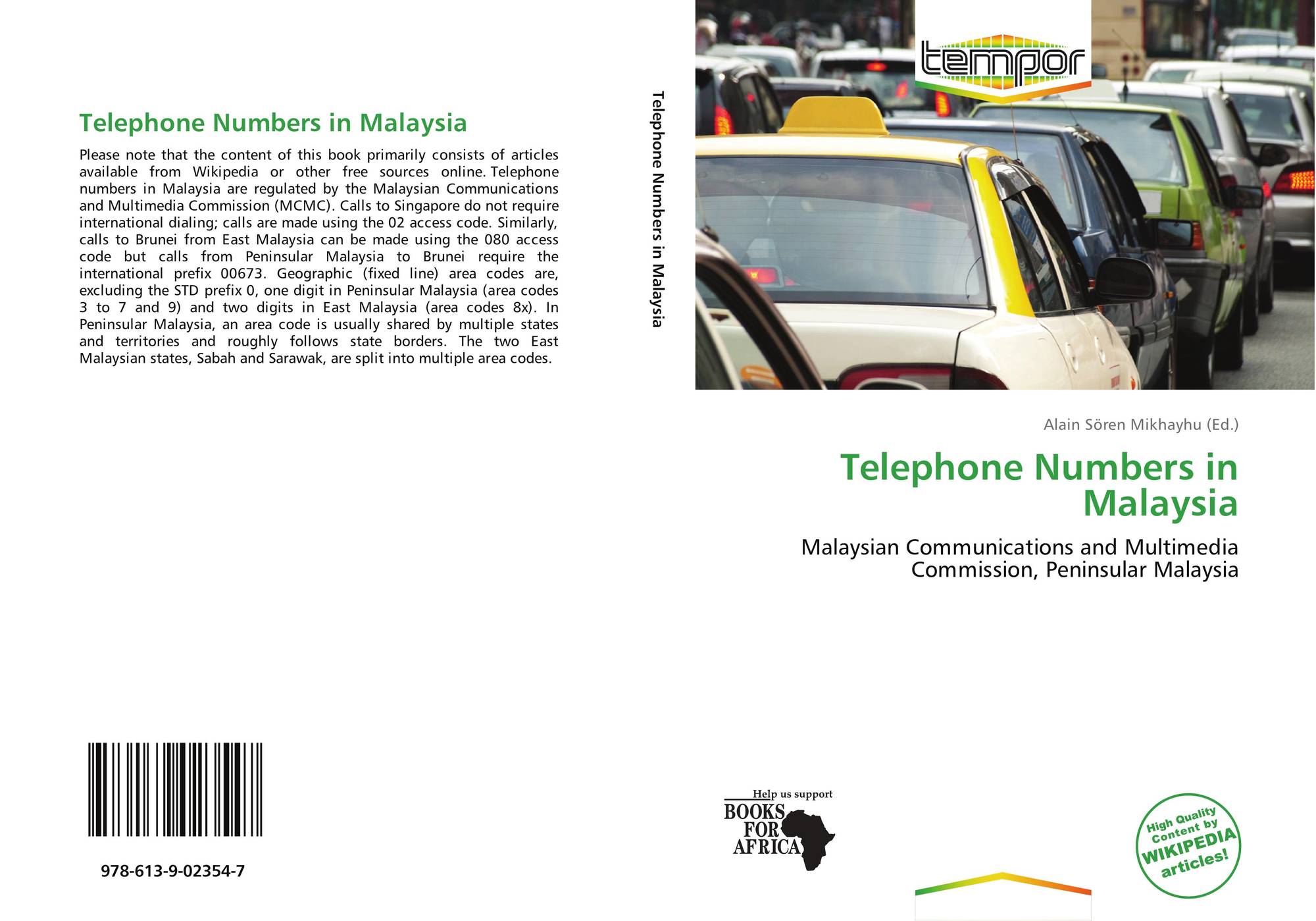 Telephone Numbers in Malaysia, 978-613-9-02354-7 ...