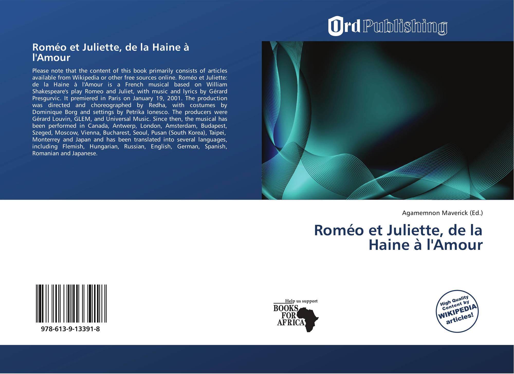 Romeo Et Juliette De La Haine A L Amour 978 613 9 8