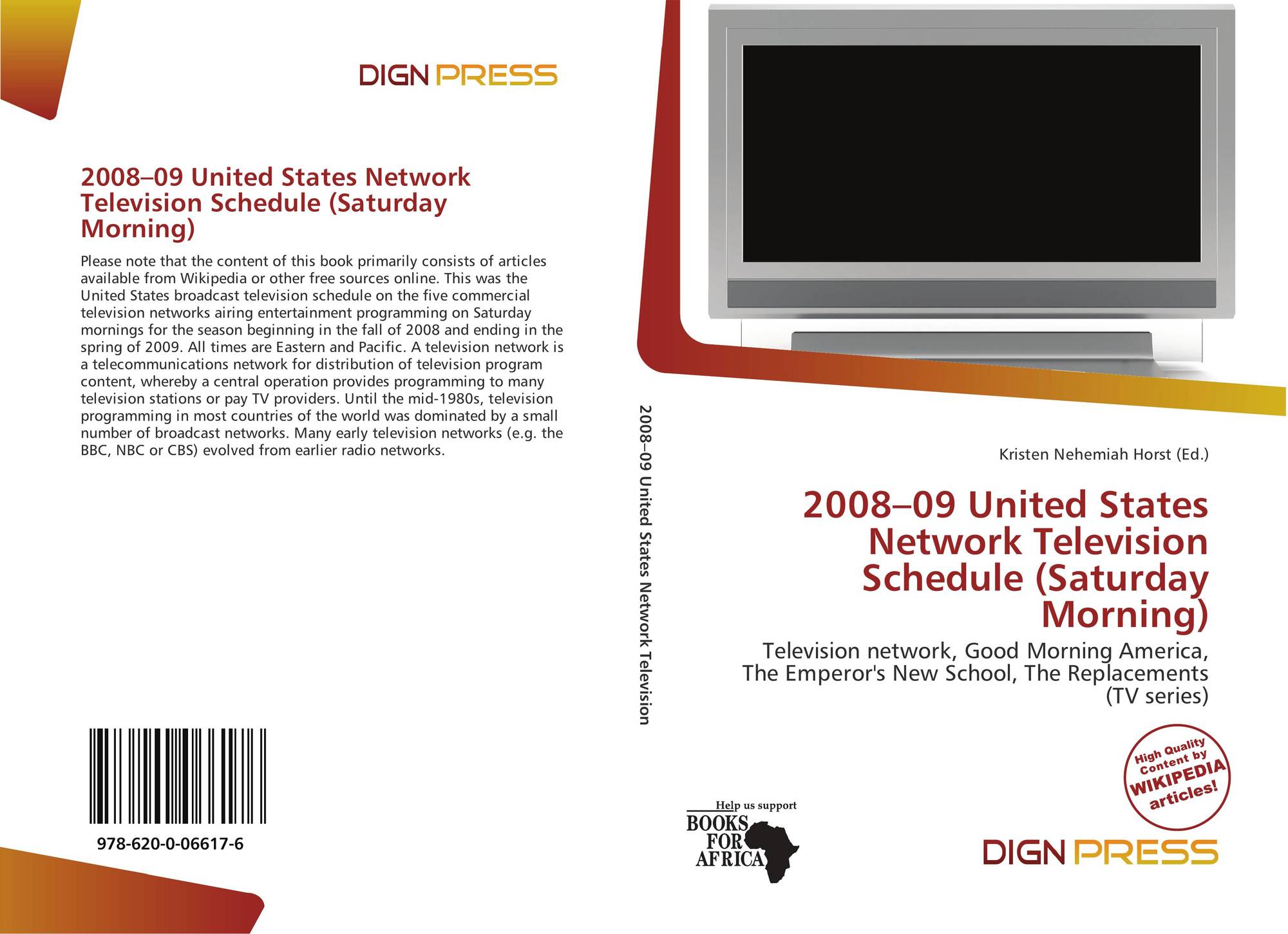 200809 United States Network Television Schedule (Saturday Morning