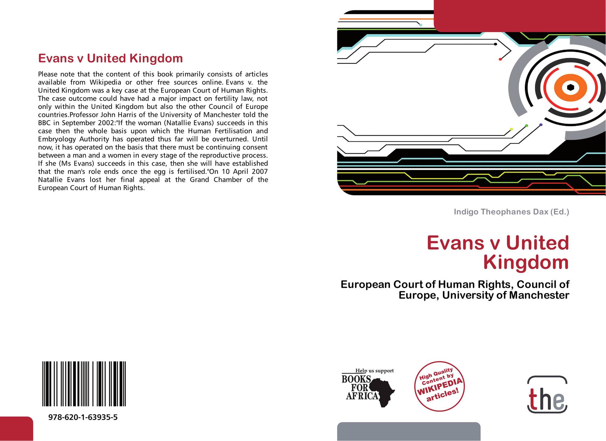 Evans V United Kingdom 978 6 1 5