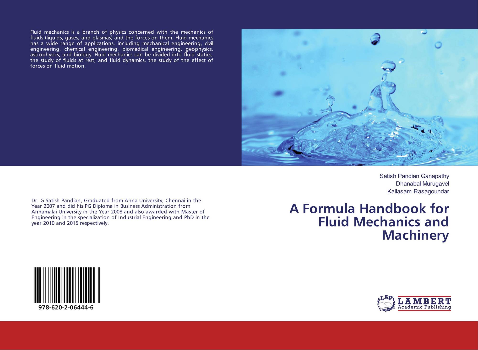 A Formula Handbook For Fluid Mechanics And Machinery 978 - 