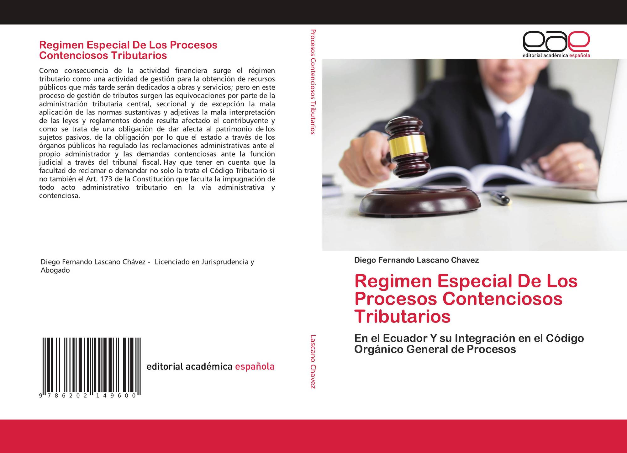 Regimen Especial De Los Procesos Contenciosos Tributarios 978 6 2 0 By Diego Fernando Lascano Chavez