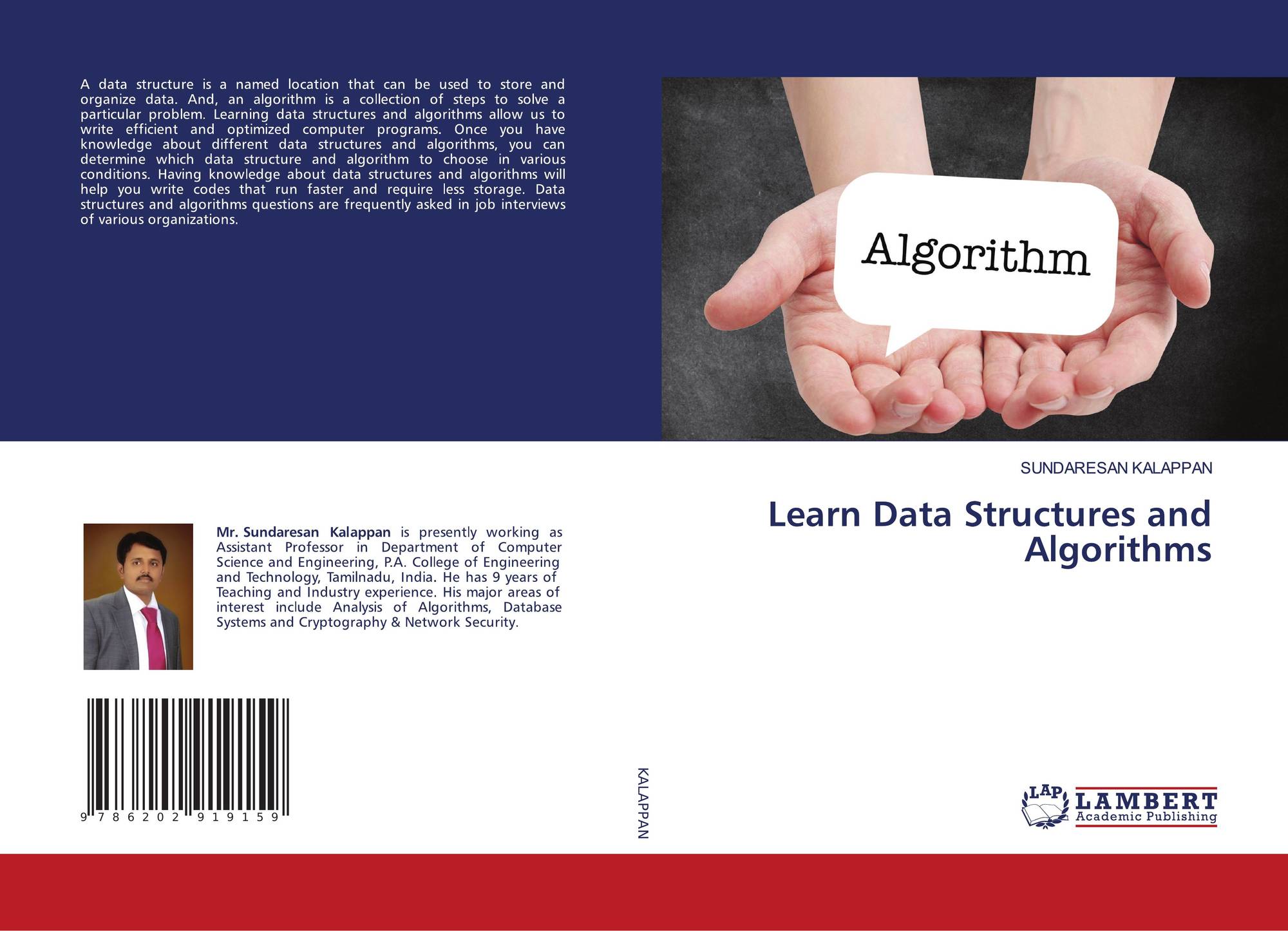 Learn Data Structures And Algorithms 978 620 2 91915 9 6202919159 9786202919159 By Sundaresan Kalappan