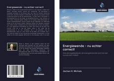 Bookcover of Energiewende - nu echter correct!