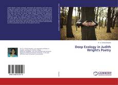 Capa do livro de Deep Ecology in Judith Wright's Poetry 